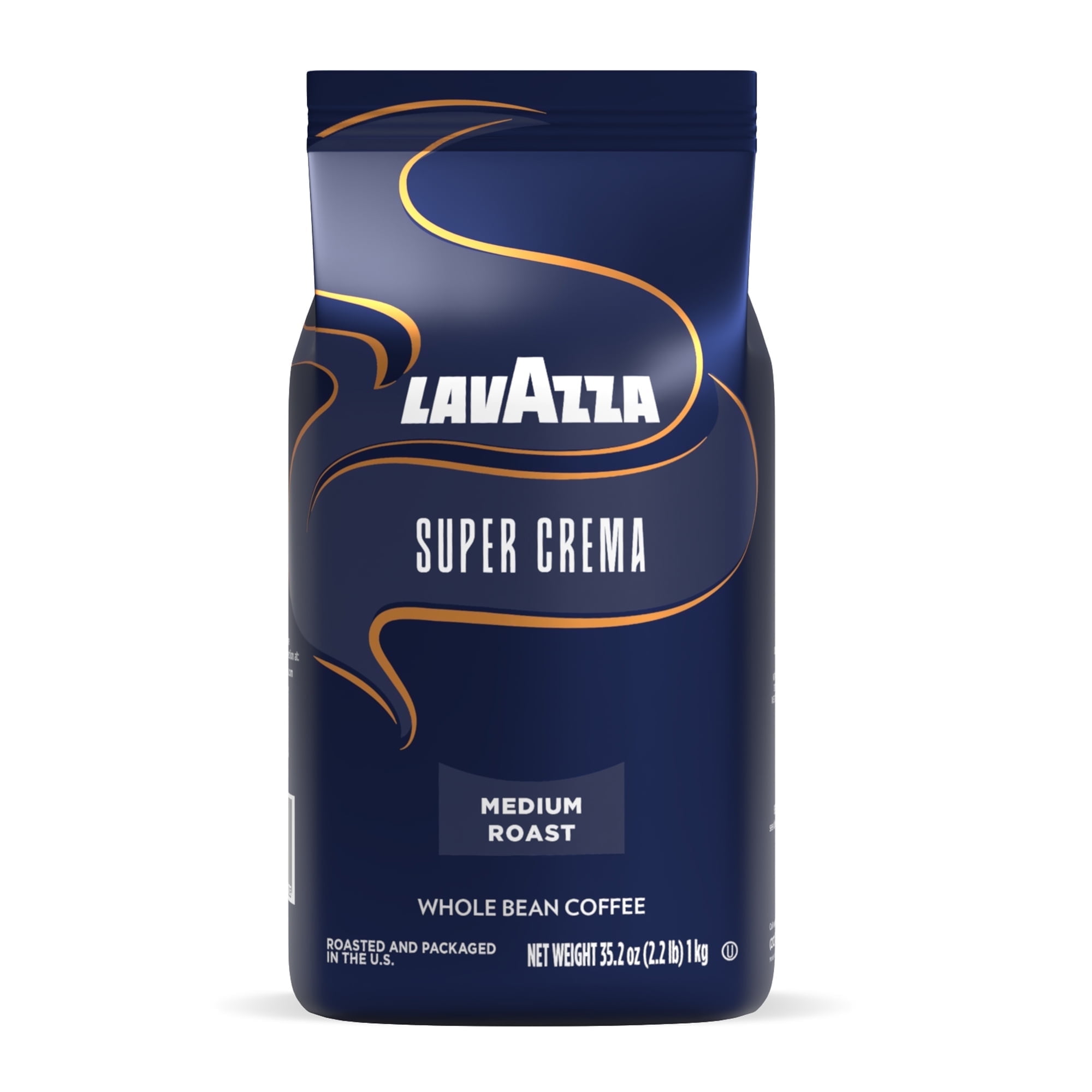 Lavazza Super Crema Whole Bean Coffee, Medium Roast, Arabica and Robusta Blend (4.4 lb Total) p4uu4
