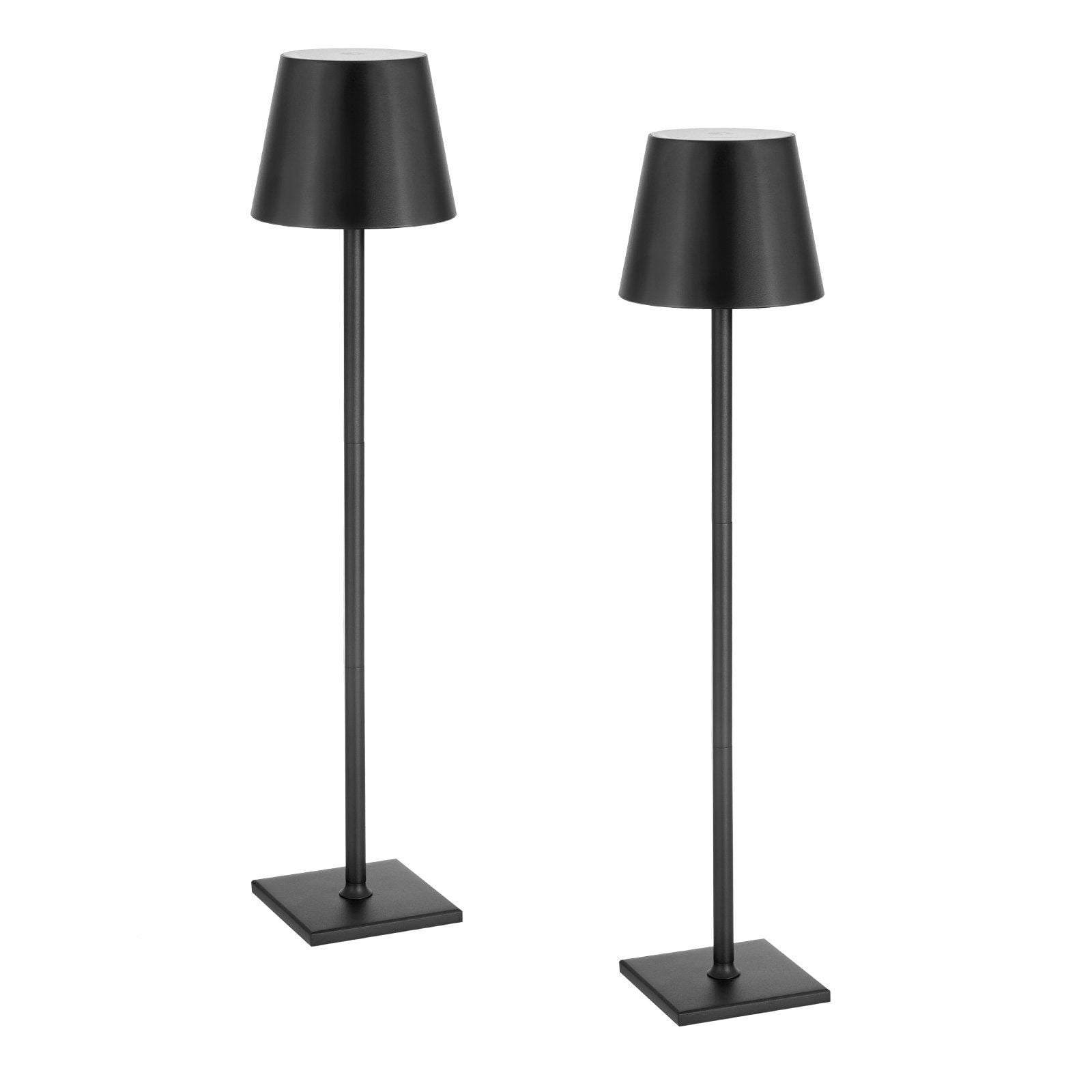 Generic Cordless Rechargeable Table Lamp, Adjustable Height LED Desk Light with Dimmable Touch Control (Black, 2-Pack, 19.69 in) dzdmm