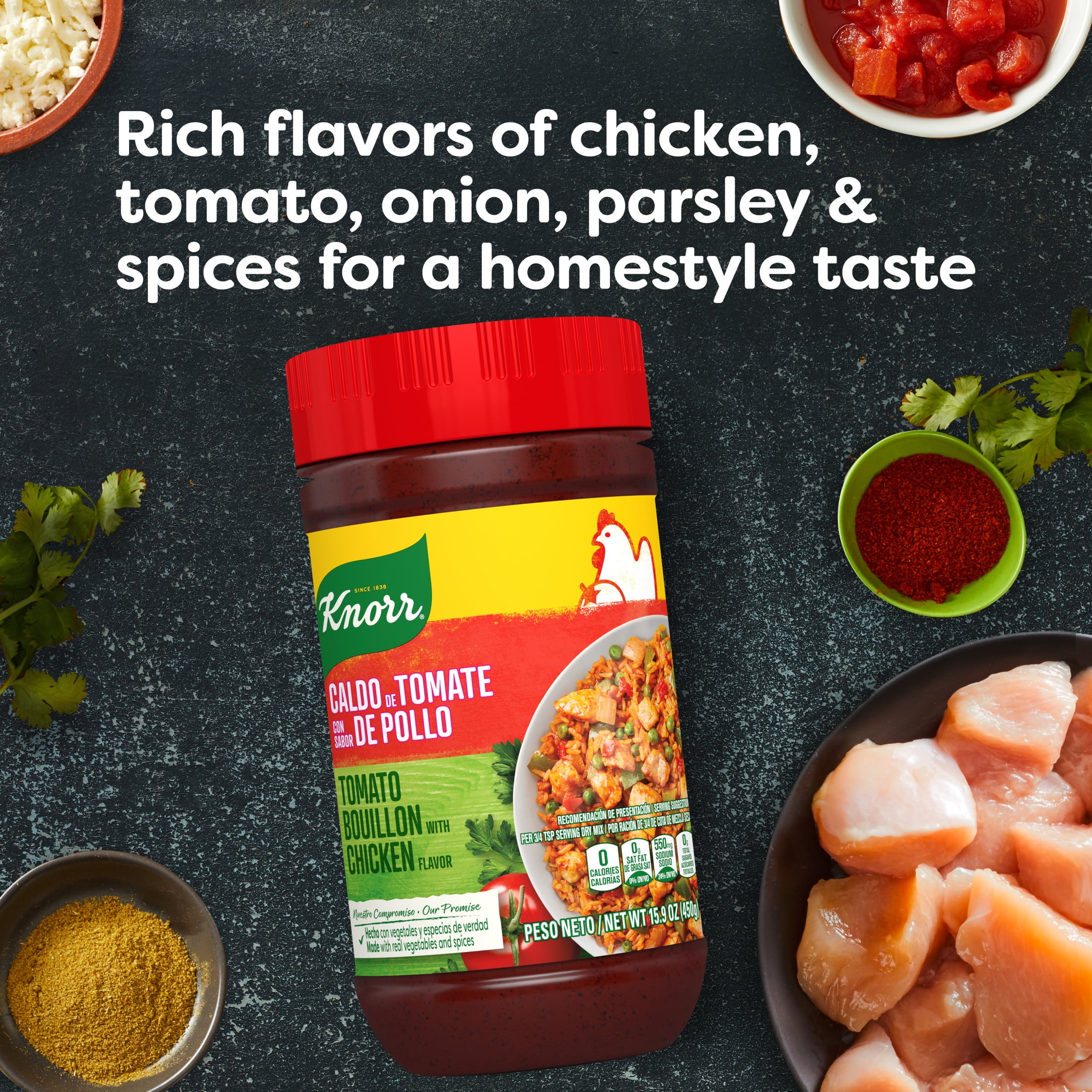 Knorr Granulated Tomato with Chicken Flavor Bouillon Seasoning (15.9 oz) 4mu68