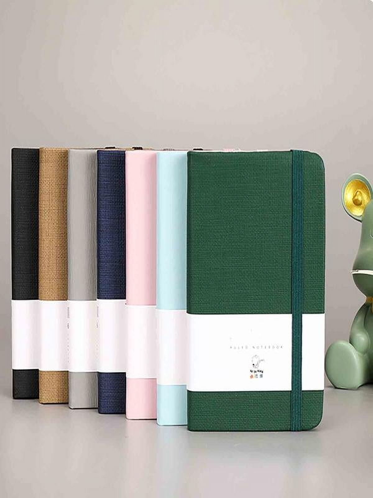 Mouliraty A7 Pocket Notebook Hardcover Journal for Office and Study (Green, 4.1 in x 2.9 in) btsgy