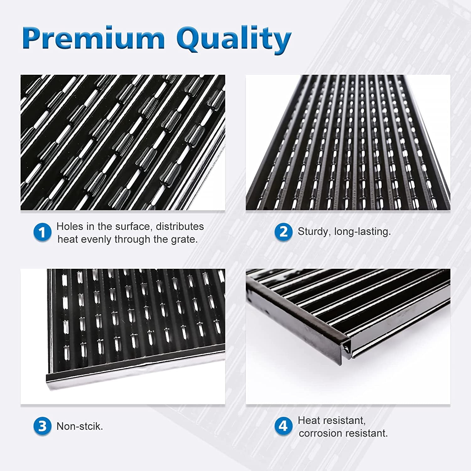 CharBroil Porcelain-Enameled Grill Grate Replacement Parts for Performance TRU-Infrared Gas Grills (2 Pack) y0iwv