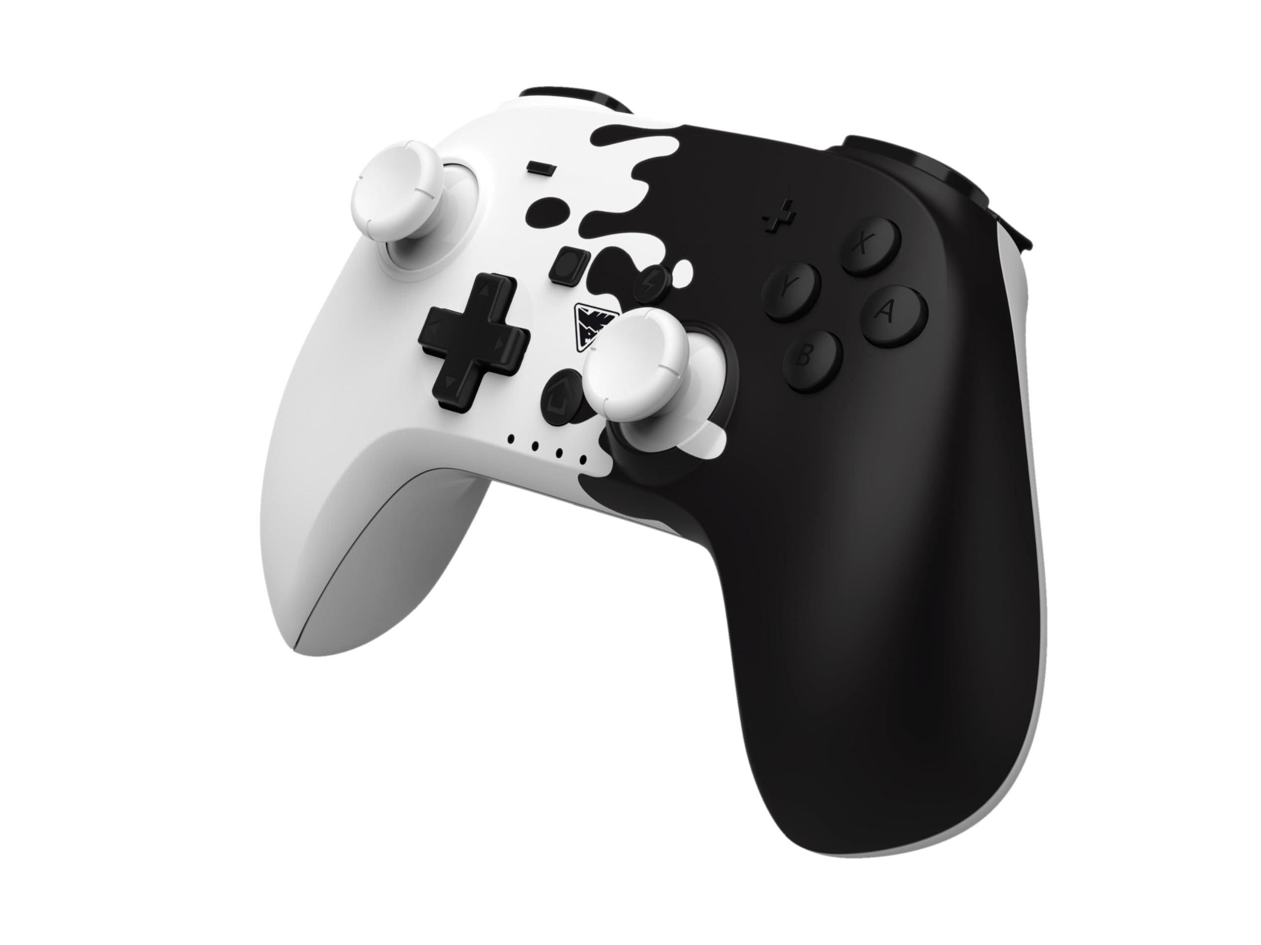 DragonShock PopTop Compact Bluetooth Wireless Controller for Nintendo Switch (Black and White) m4jsa