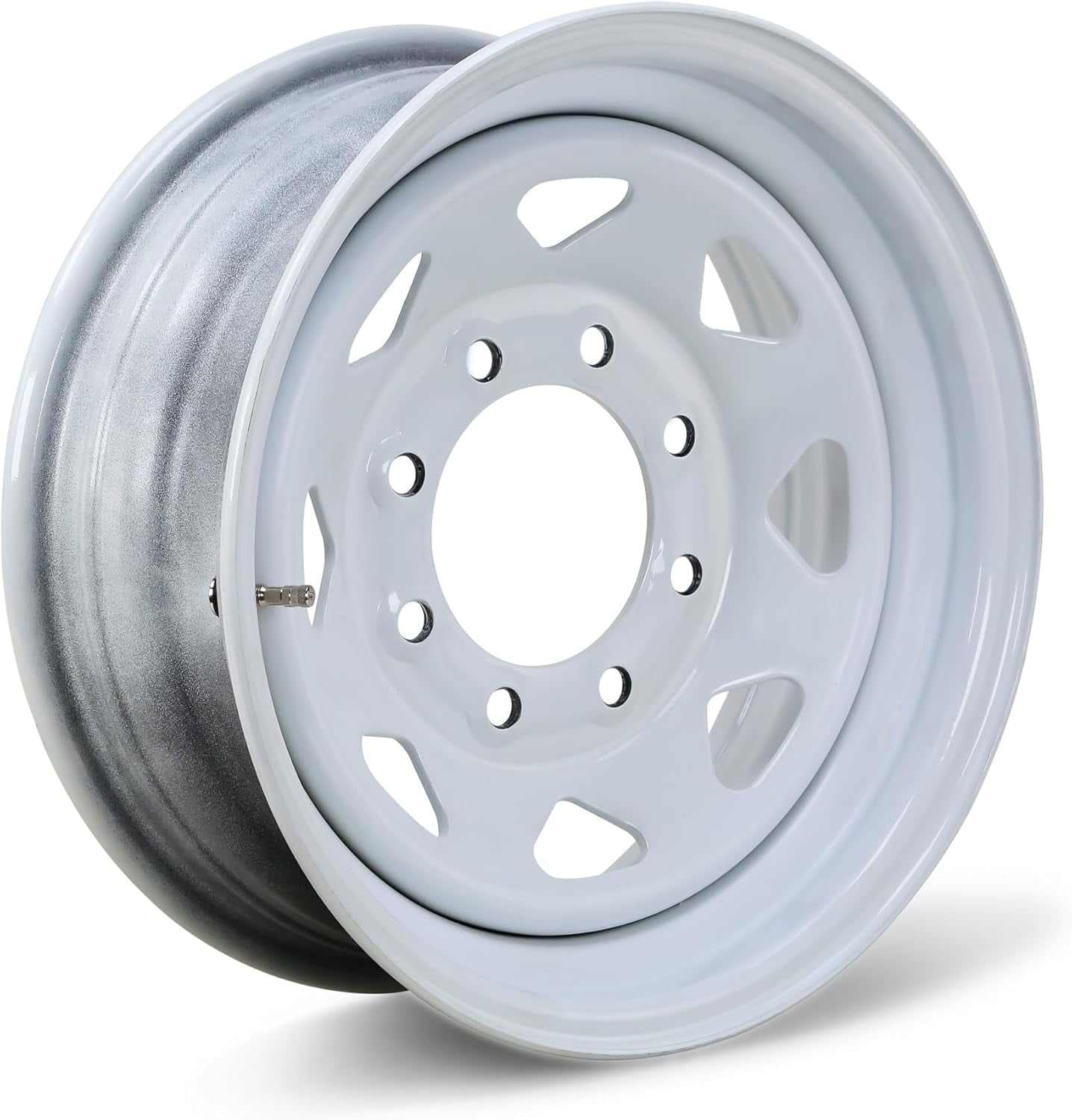 Libra Trailer Parts 16 x 6 Trailer Wheel 8 Lug on 6.5 in Bolt Pattern (White, 16 in) jyg9g