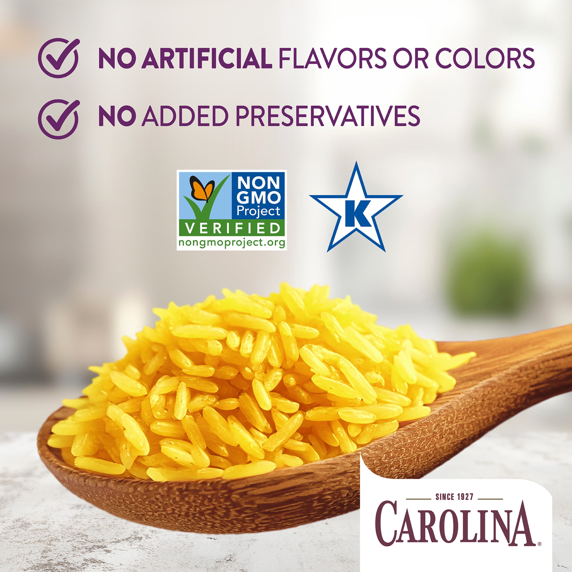Carolina Ready-to-Eat Yellow Rice, Microwavable Gluten Free Side Dish (Yellow, 8.8 oz) wwp3s