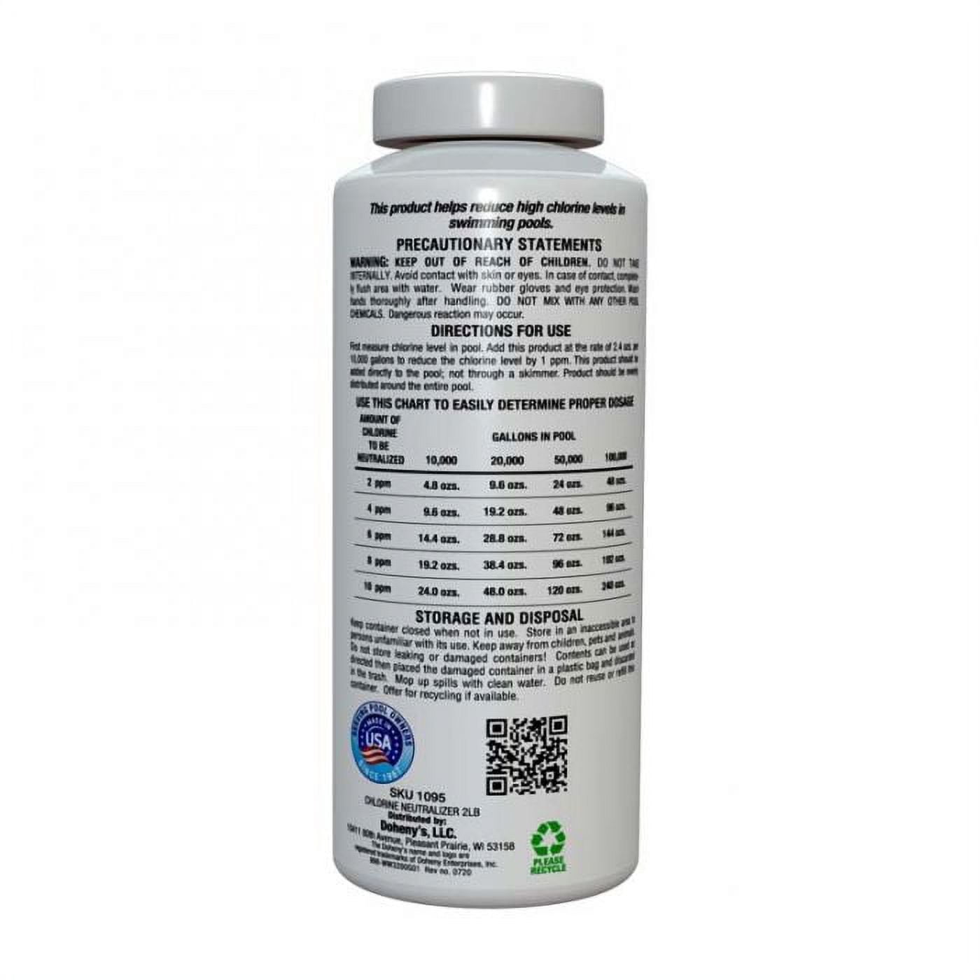 Doheny's Chlorine Neutralizer for Swimming Pools and Spas (Granular, 2.25 lb) jjpzt