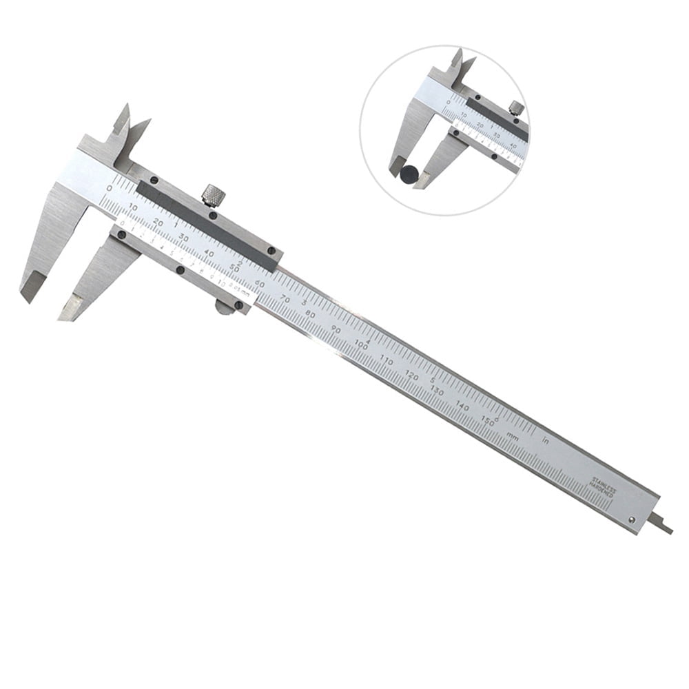 Threns Stainless Steel Vernier Caliper, Precision Measuring Tool for DIY and Jewelry Making (6 in) xf0qf