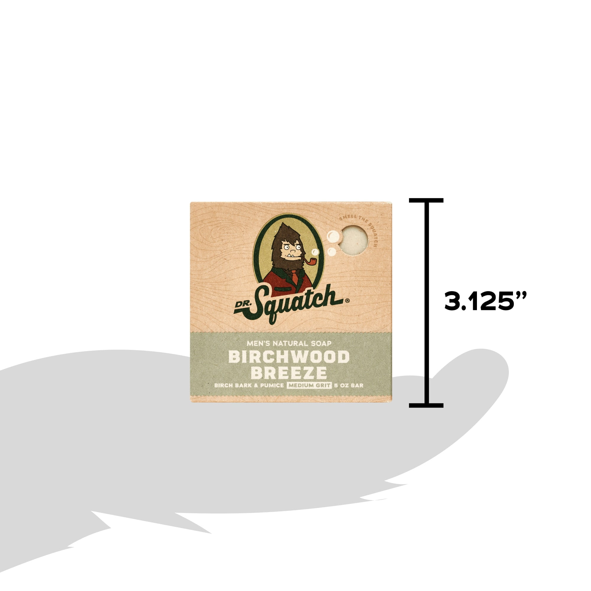 Dr. Squatch Men's Natural Bar Soap, Birchwood Breeze Scented Exfoliating Body Wash (5 oz) sidv9