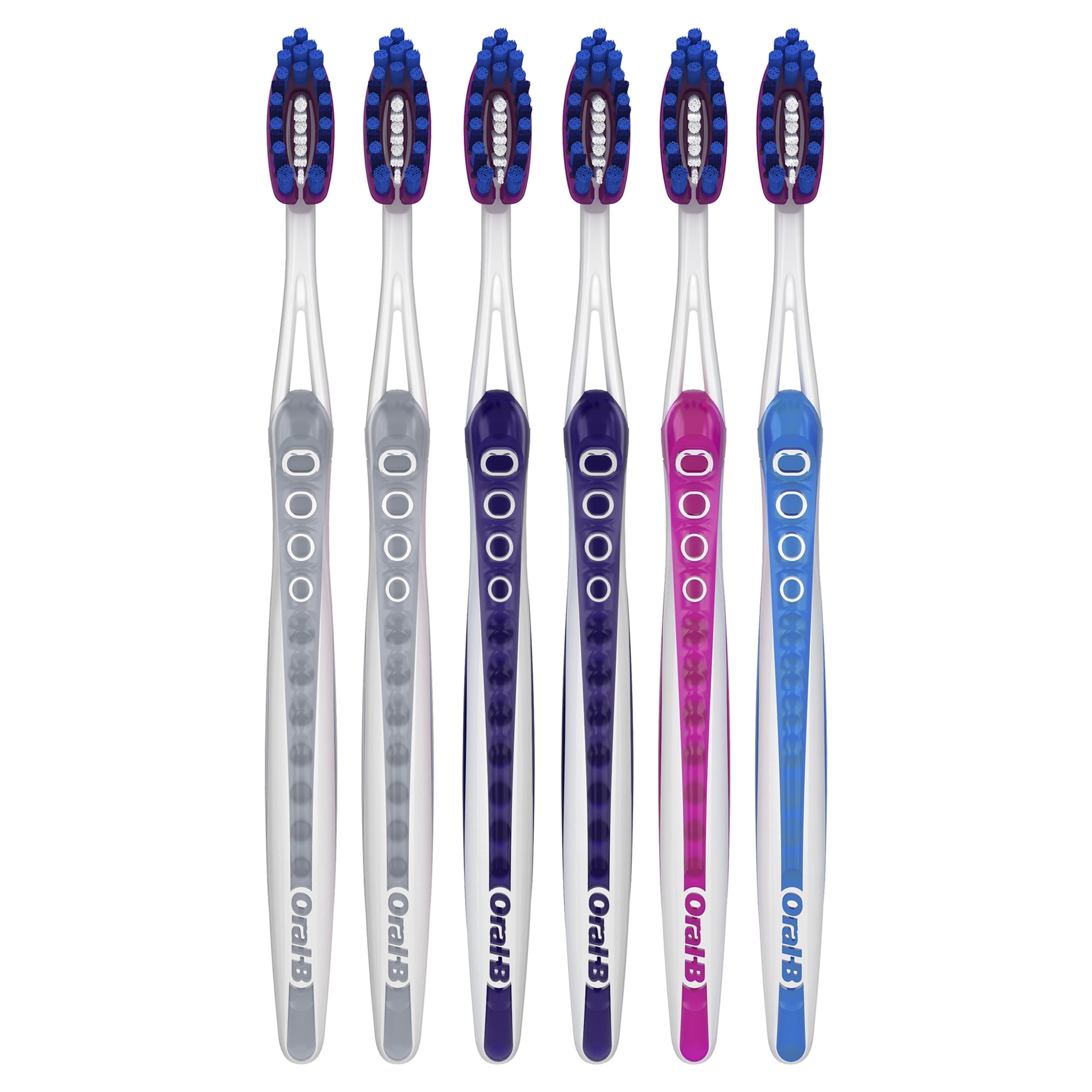 Oral-B Pro Whitening Toothbrush, Soft Bristles, Daily Oral Care (6 Count) nutls