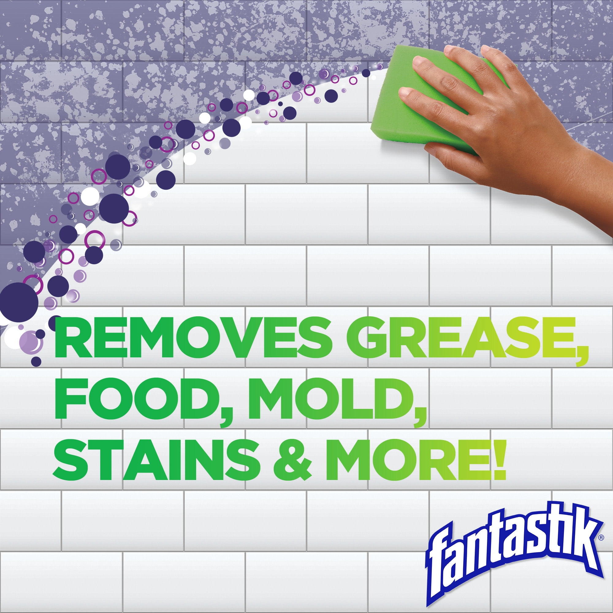 Fantastik All-Purpose Cleaner with Bleach, Heavy-Duty Multi-Surface Disinfectant (32 fl oz) fqr5b