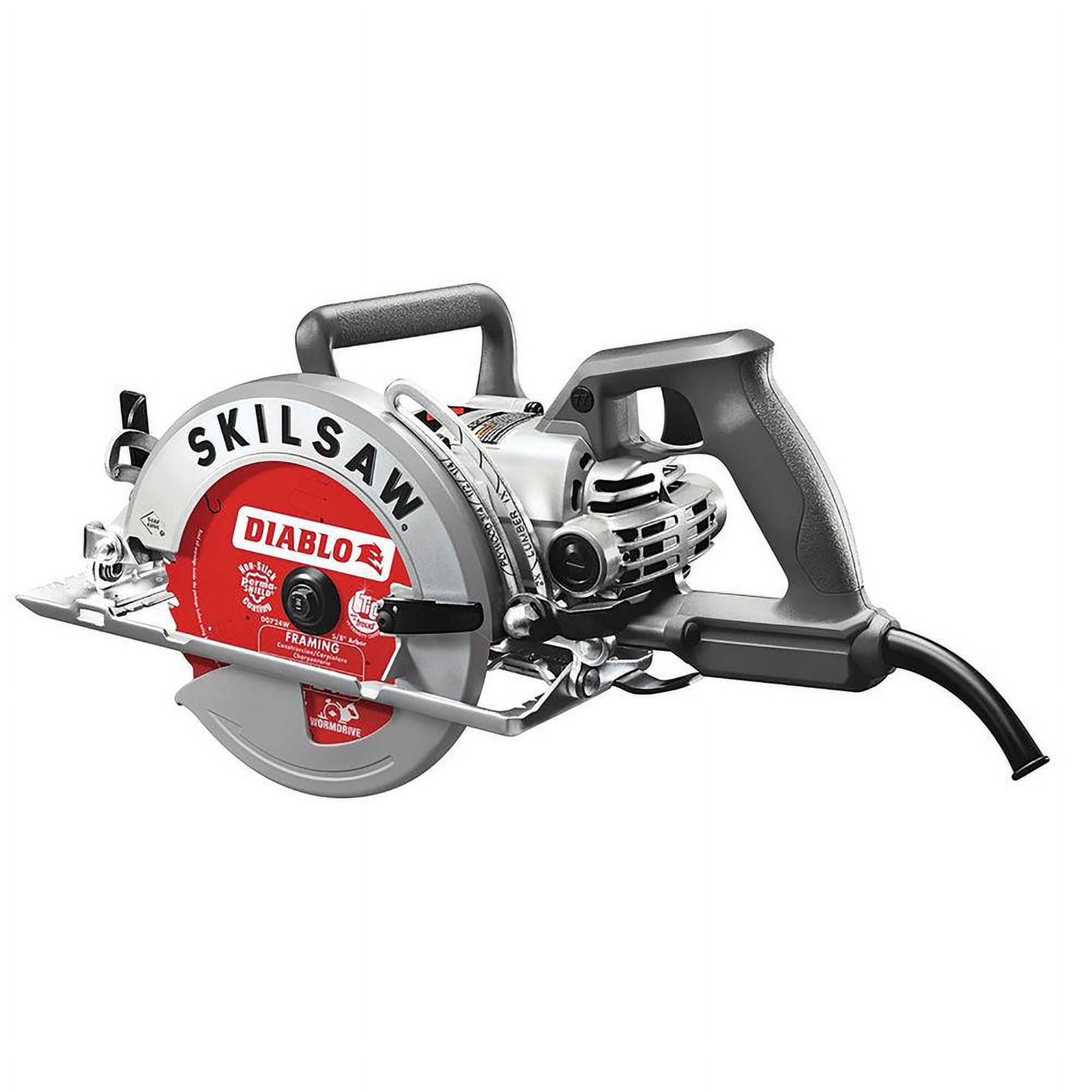 SKIL Worm Drive Circular Saw with 7-1/4 in Diablo Carbide Blade (Grey, 15 Amp) dxvqe