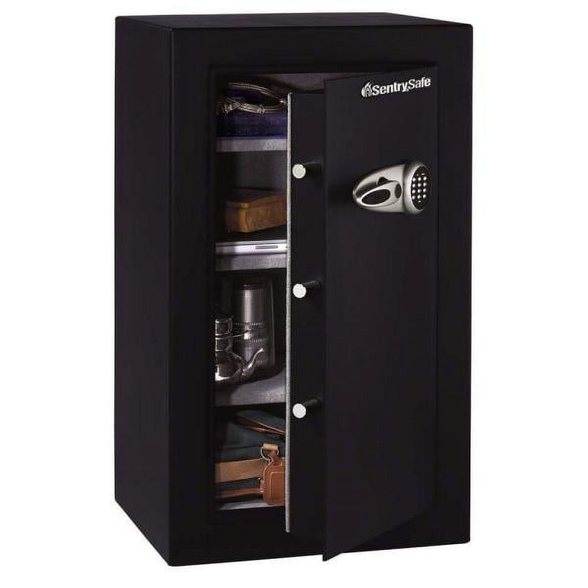 SentrySafe Electronic Security Safe, Heavy-Duty Steel Home Office Vault (Black, 21.69 in W x 19.81 in D x 37.69 in H) 3kljr