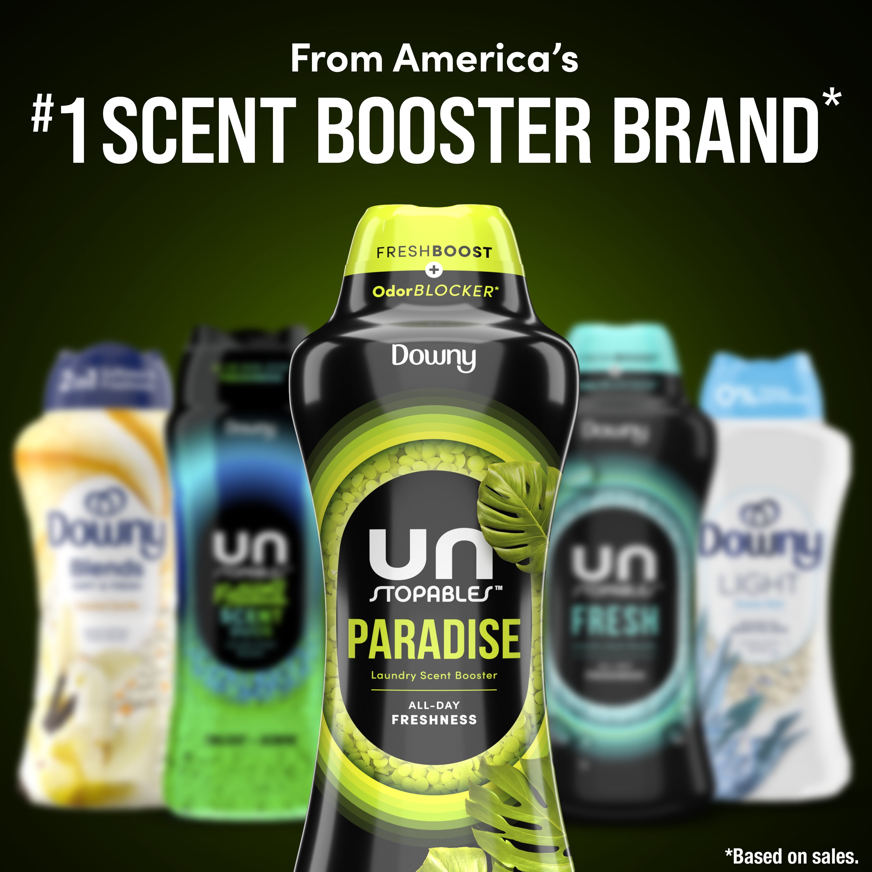 Downy Unstopables In-Wash Scent Booster Beads, Paradise Tropical Scent (24 oz) 0qct8