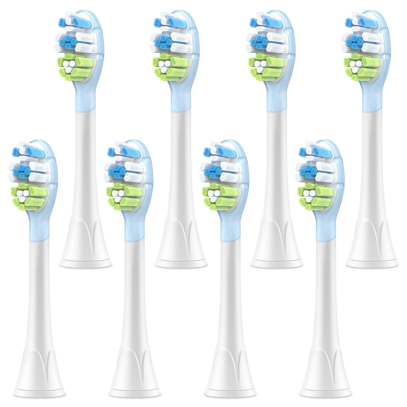 DailyWhite Premium Plaque Control Replacement Toothbrush Heads for Philips Sonicare Electric Toothbrush (White, 8 Pack) leot7