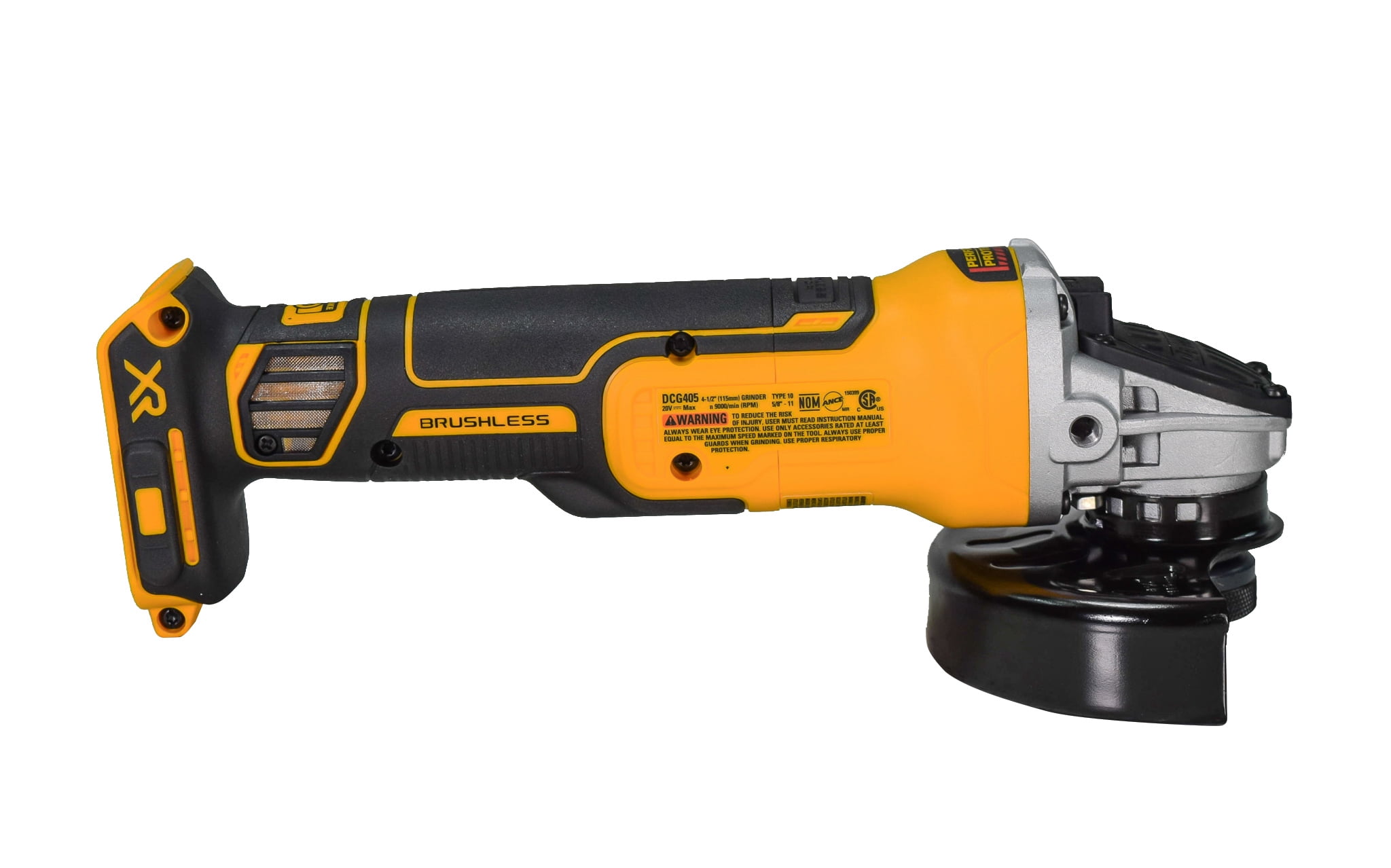 DEWALT 20V MAX XR 4.5 in Cordless Small Angle Grinder with Slide Switch (Bare Tool) 015bl - Image 5