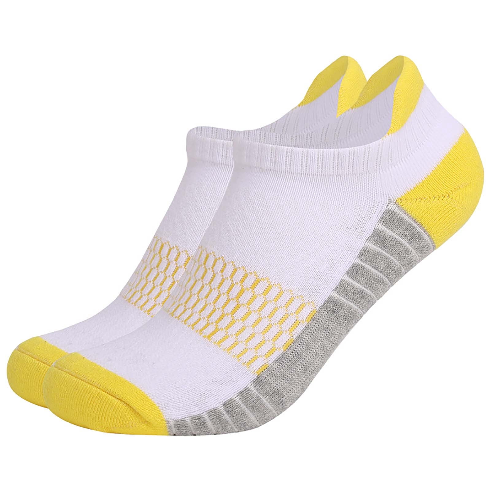 DOLKFU Mens Athletic Low-Cut Socks Breathable Cotton No Show Ankle Socks (Multicolor, 6 Pack, Size 13-15) hkzuh