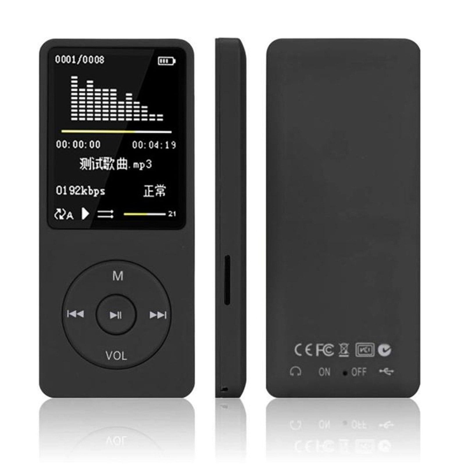 syligr Portable MP3 MP4 Player with 1.8 in Screen, Lossless Sound, FM Radio, Voice Recorder (Black, 1.1 oz) 964d5