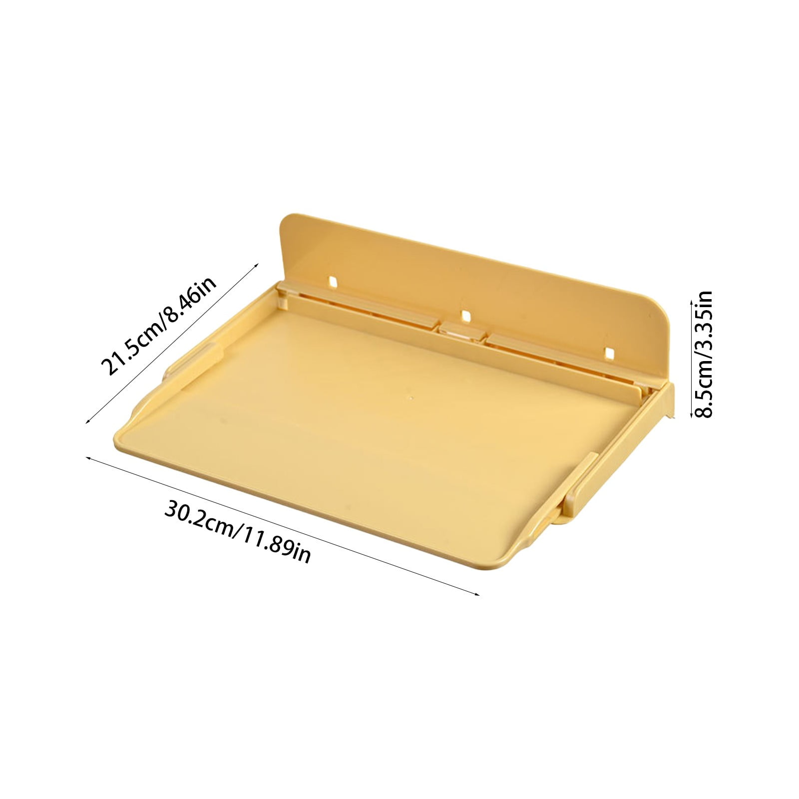 HWUXMO Wall Storage Shelf, No-Drill Bathroom Organizer, Space-Saving Kitchen Rack (Yellow, 11.9 in x 8.5 in) 795xc
