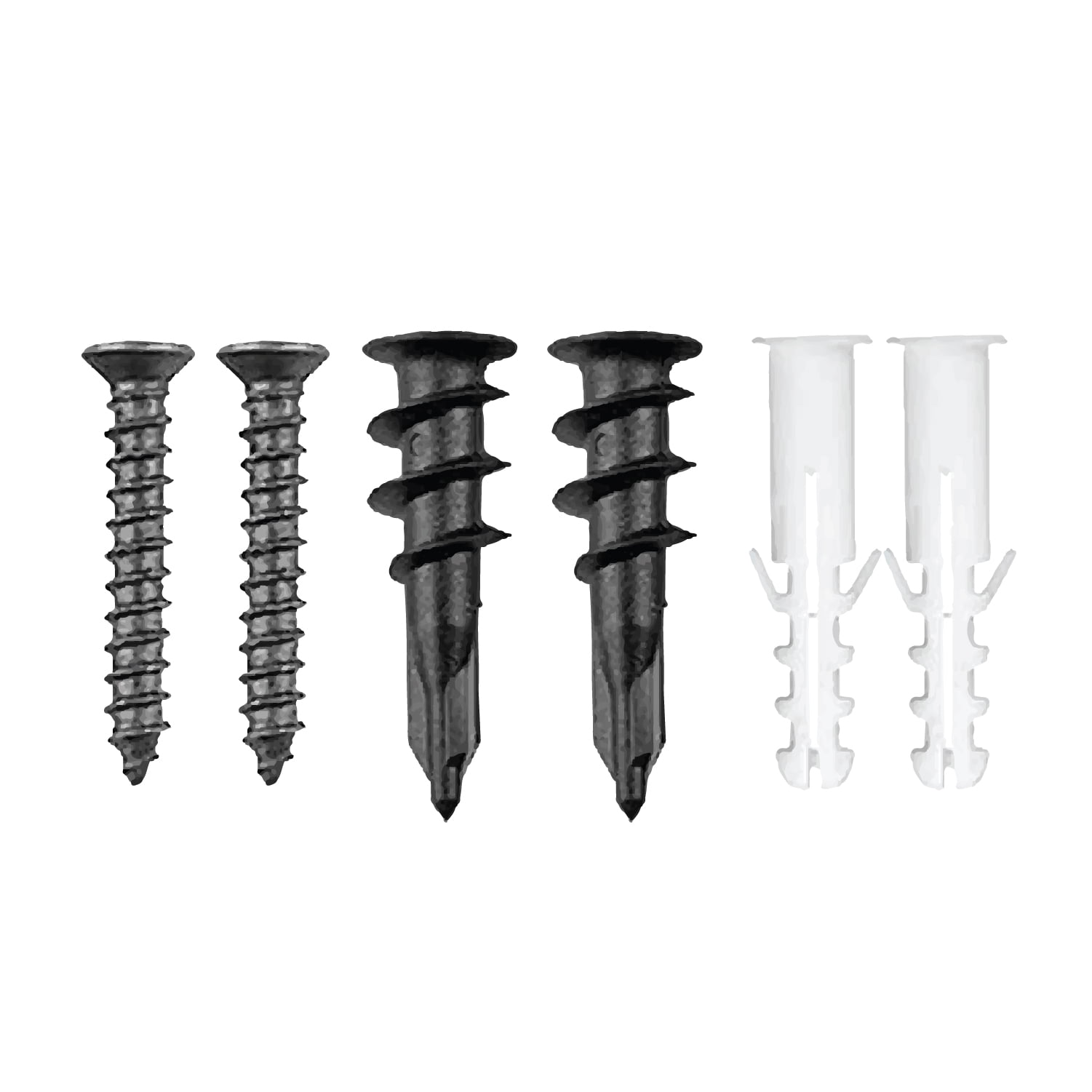 PeerBasics Heavy-Duty Utility Hook Set, Garage Organization Storage Hangers (Black, 5 Pack) sxvmi