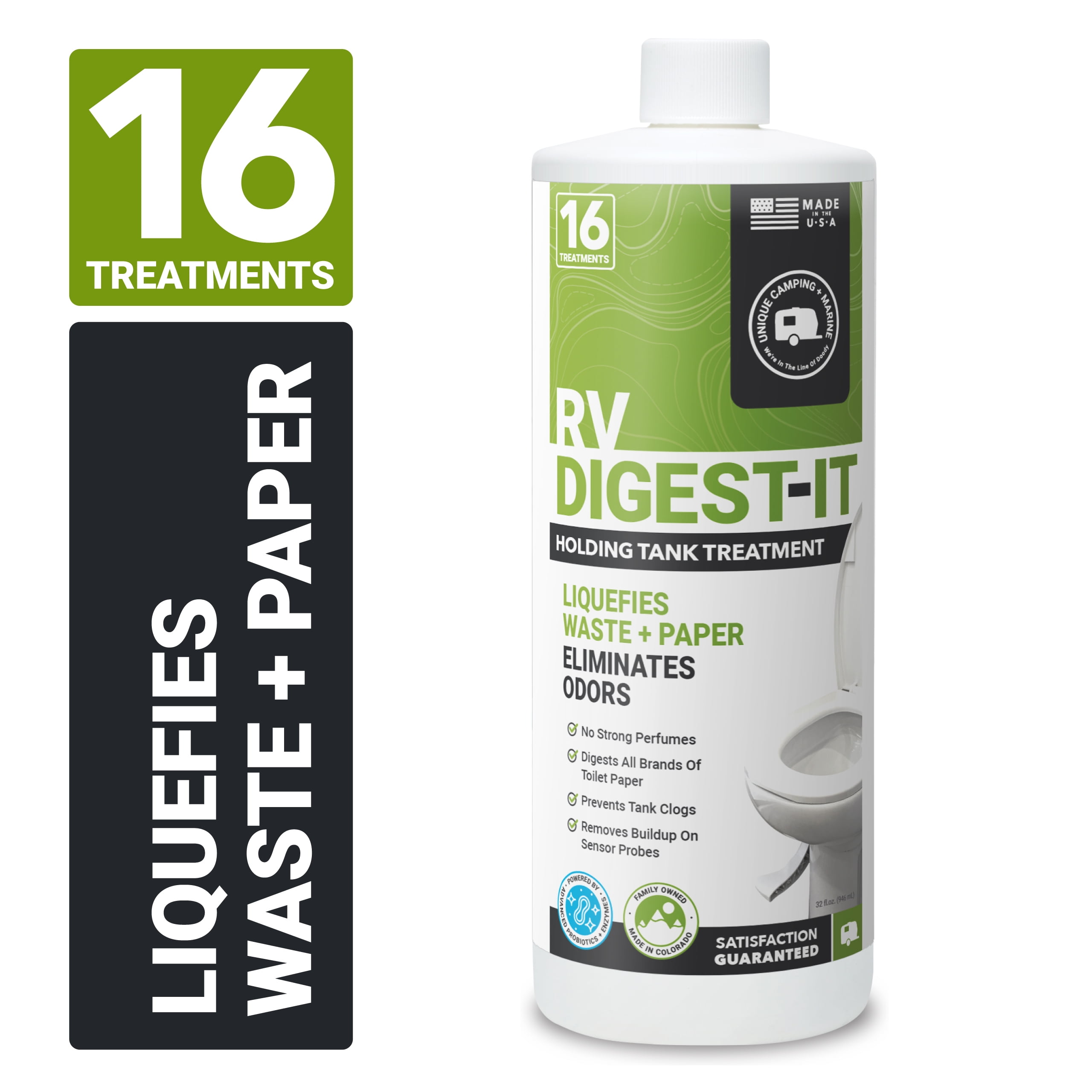 Unique RV Digest-It Classic Holding Tank Treatment (32 fl oz) z77wj