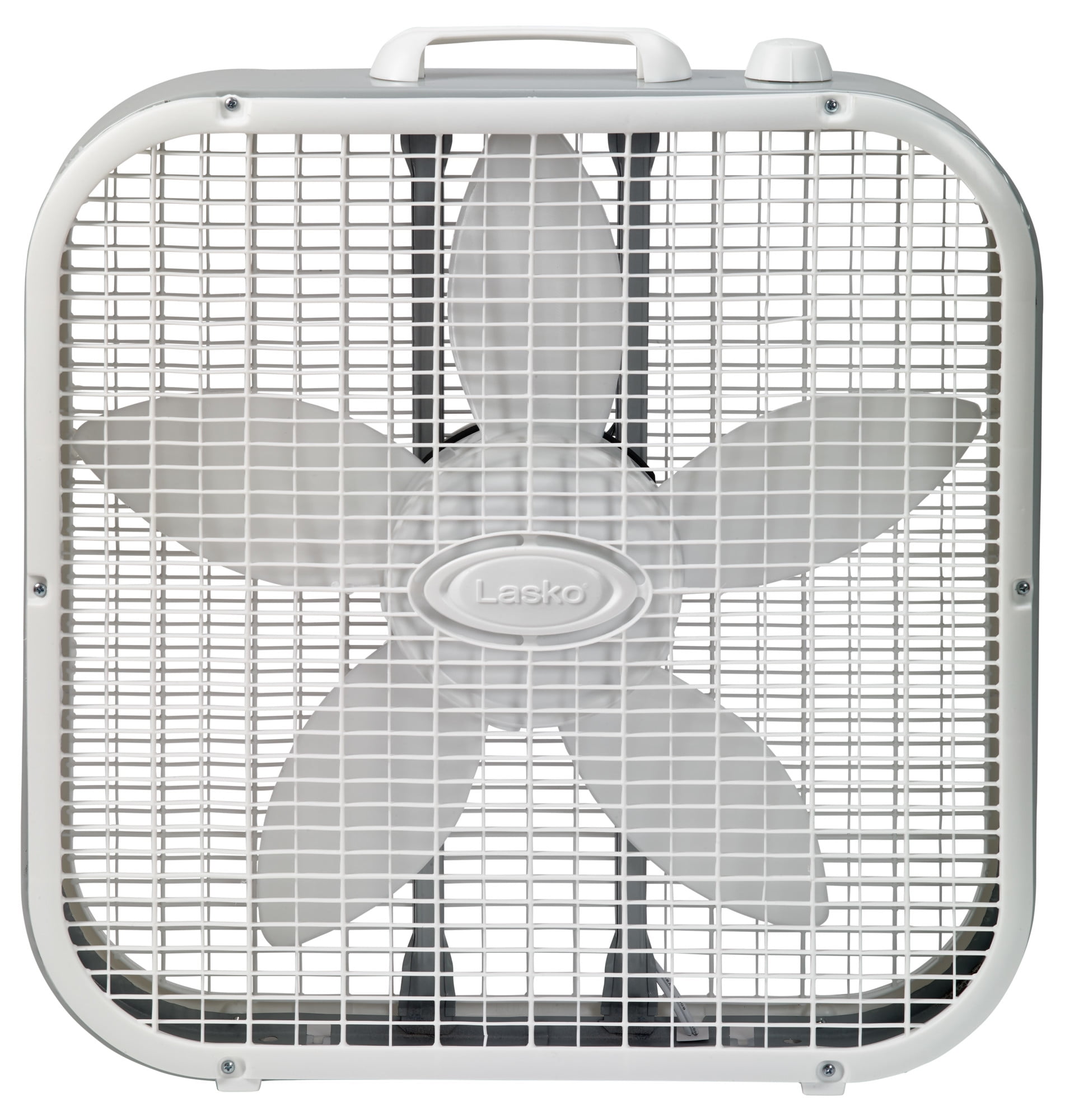 Lasko 20 in 3-Speed Energy Efficient Box Fan (White, 20 in) 35nps