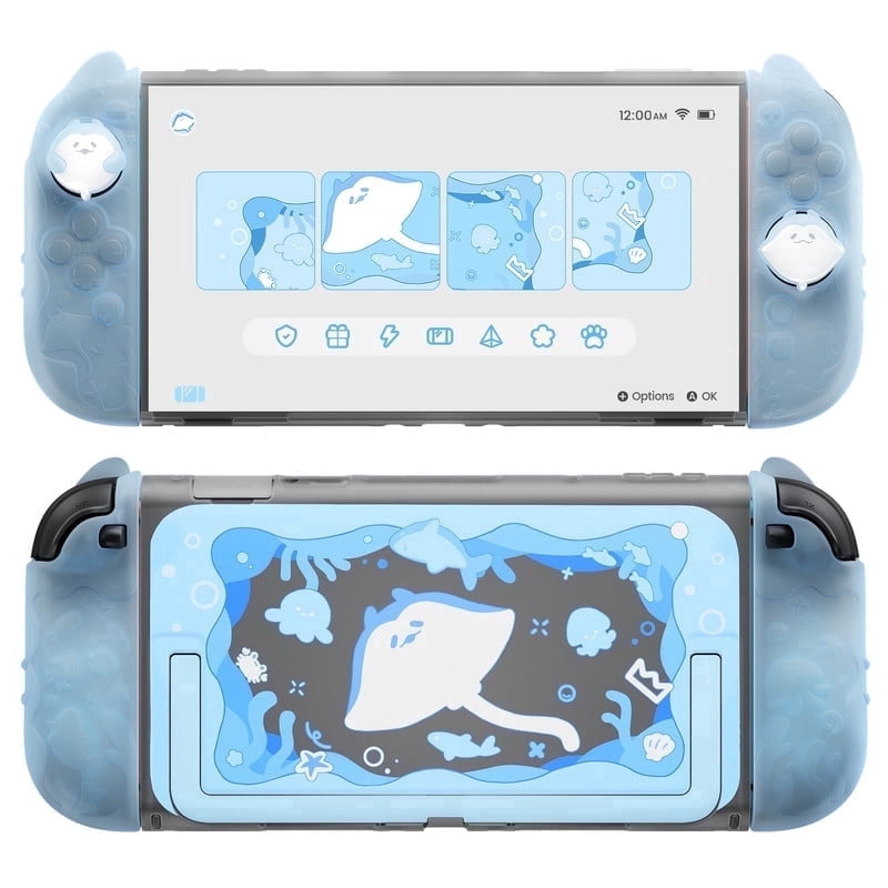 PlayVital Protective Case for Nintendo Switch 2 (Dockable Hard Shell, Silicone Grips, Joystick Caps, Mint Blue) 85s8a