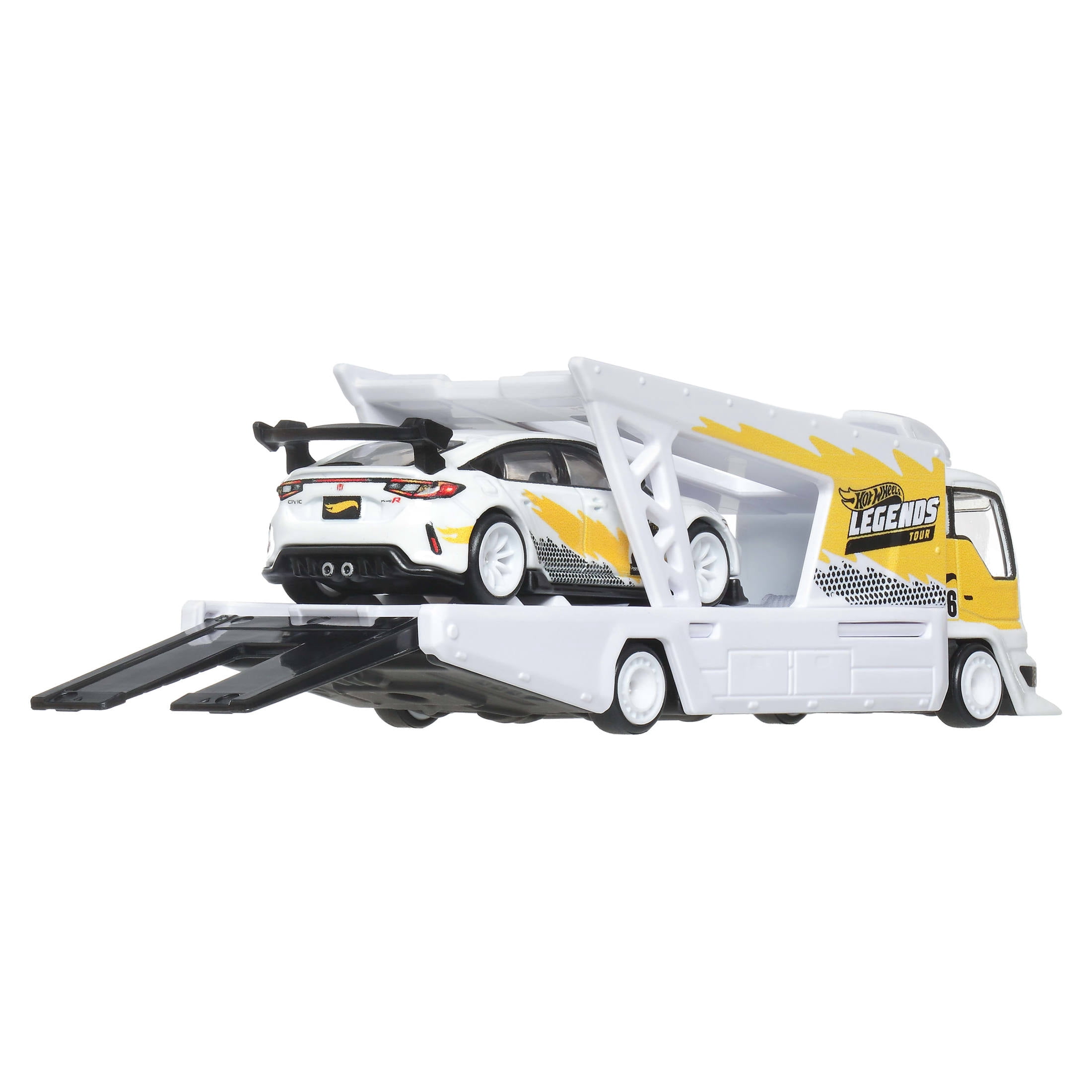 Hot Wheels Legends Team Transport Hauler & Honda Civic Type R (2-Pack, 1:64 Scale) lxtyx