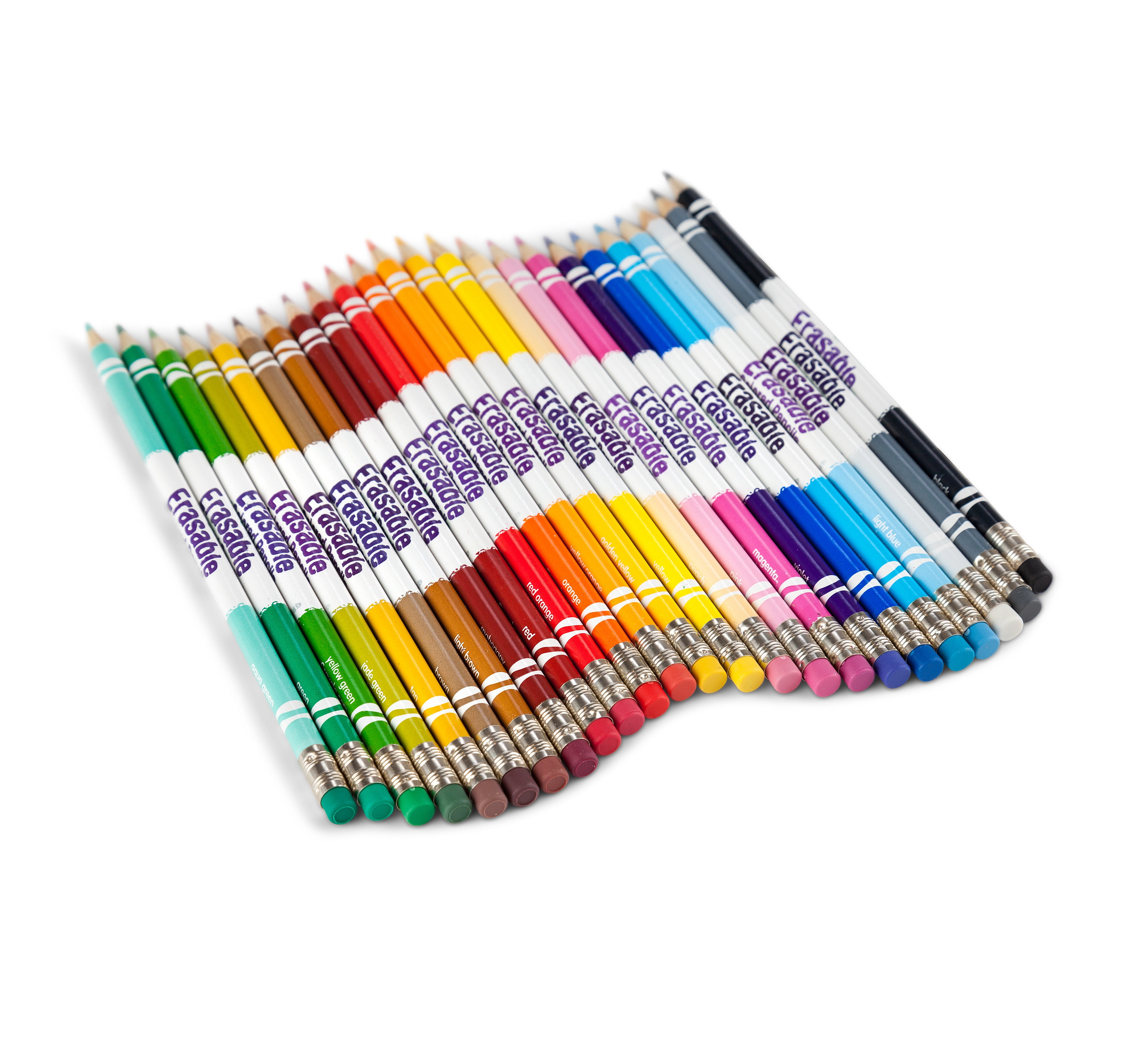 Crayola Erasable Colored Pencils, Vibrant Drawing Art Supplies for Students and Teachers (Assorted Colors, 24 Count) ues0w