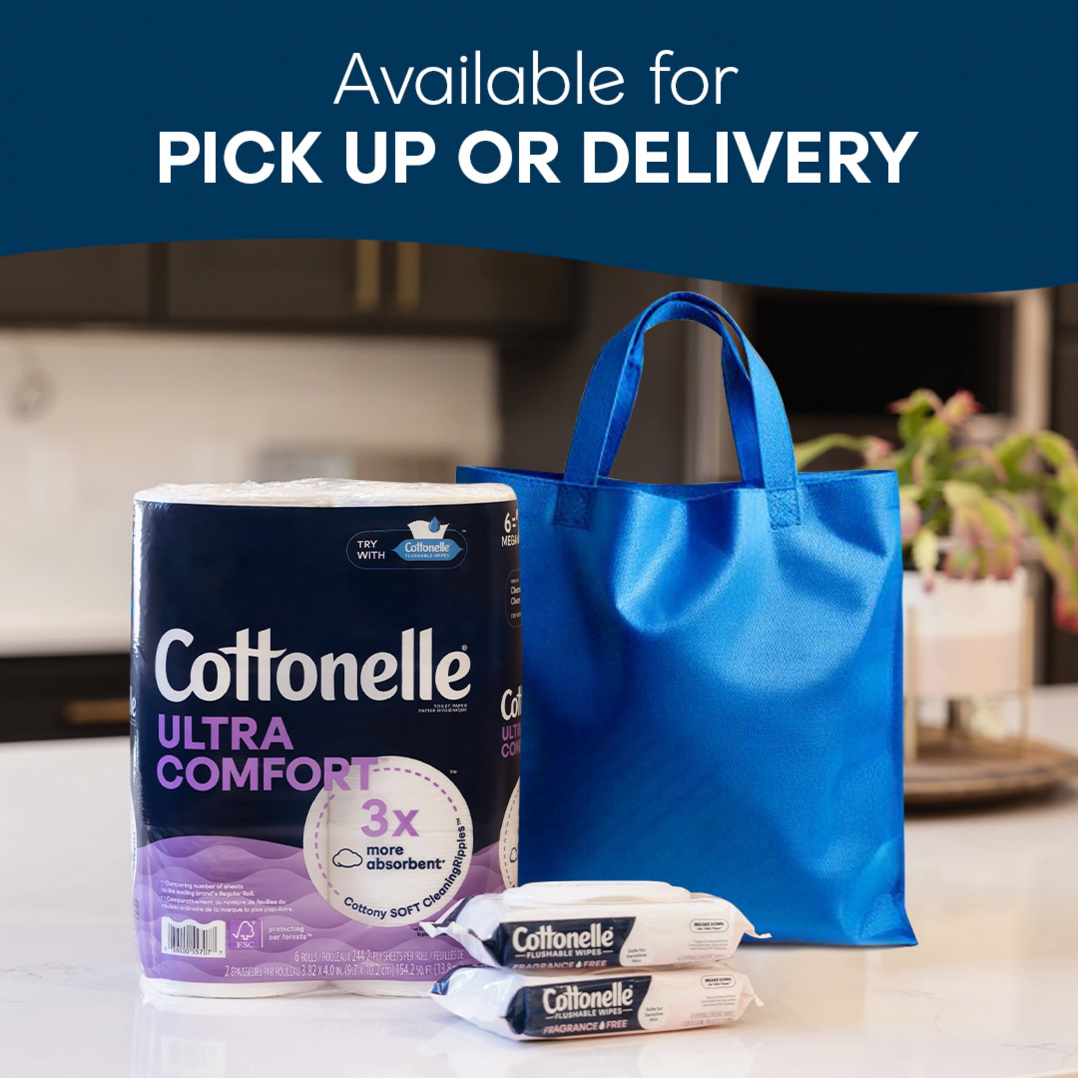 Cottonelle Fragrance Free Flushable Wet Wipes, Gentle Cleansing Personal Care (White, 84 Count) fr0oo