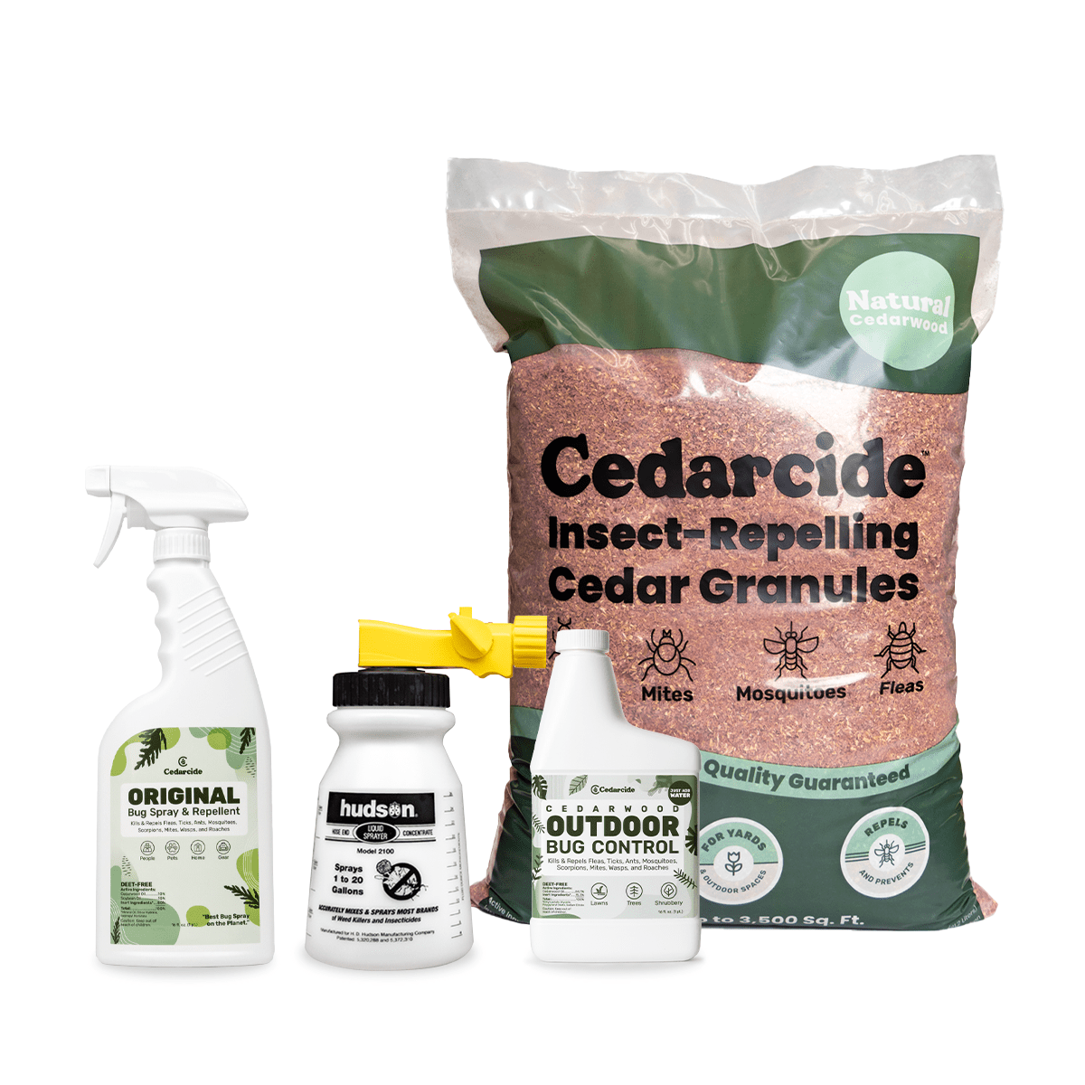 Cedarcide Complete Pest Control Kit, Natural Insect Repellent and Treatment (Small, 3-Piece Set) 37hbb