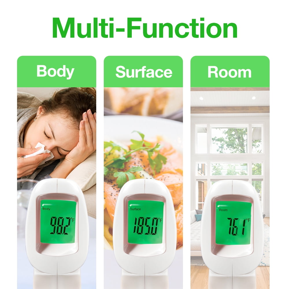 Easy@Home JXB-178 Non-Contact Infrared Forehead Thermometer (White, 1 Count) kk8f5