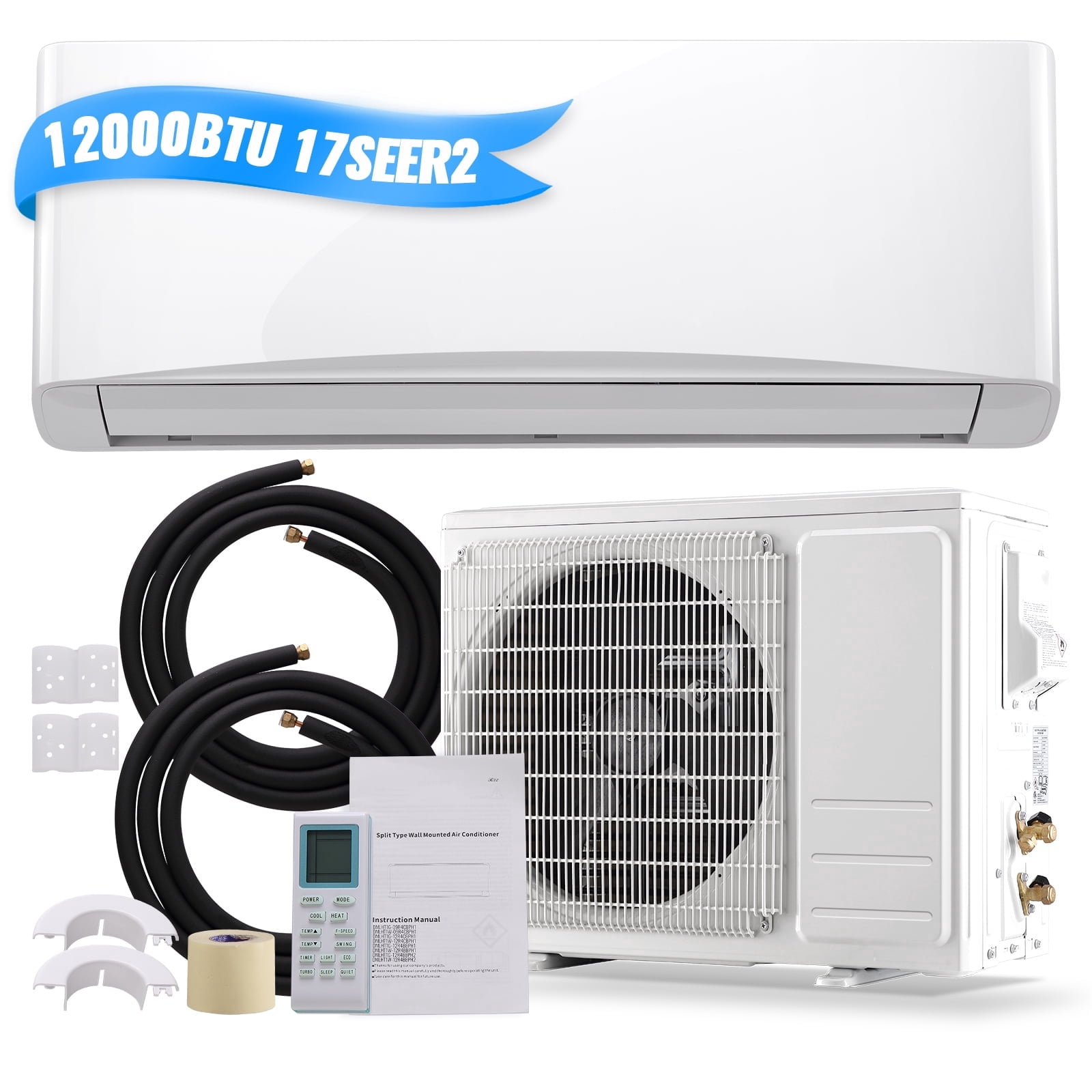 Tacool 12000 BTU Mini Split Air Conditioner and Heater with Heat Pump (White, 750 sq ft) ig752