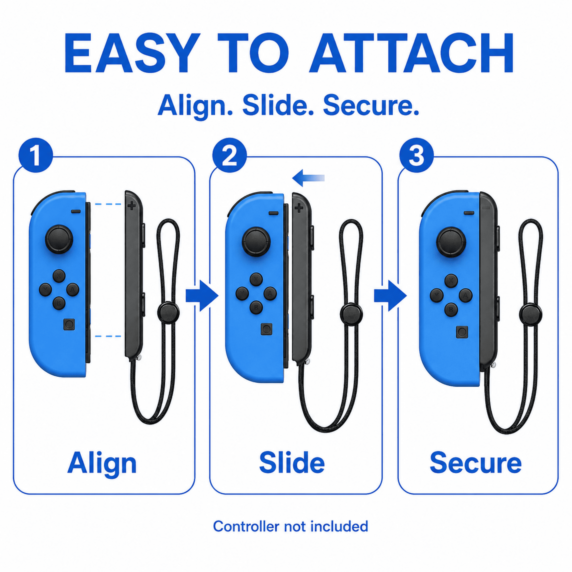 QXWPBV Nintendo Switch Joy-Con Controller Wrist Strap, Adjustable Safety Lanyard (Black, 2 Pack) dlvtg