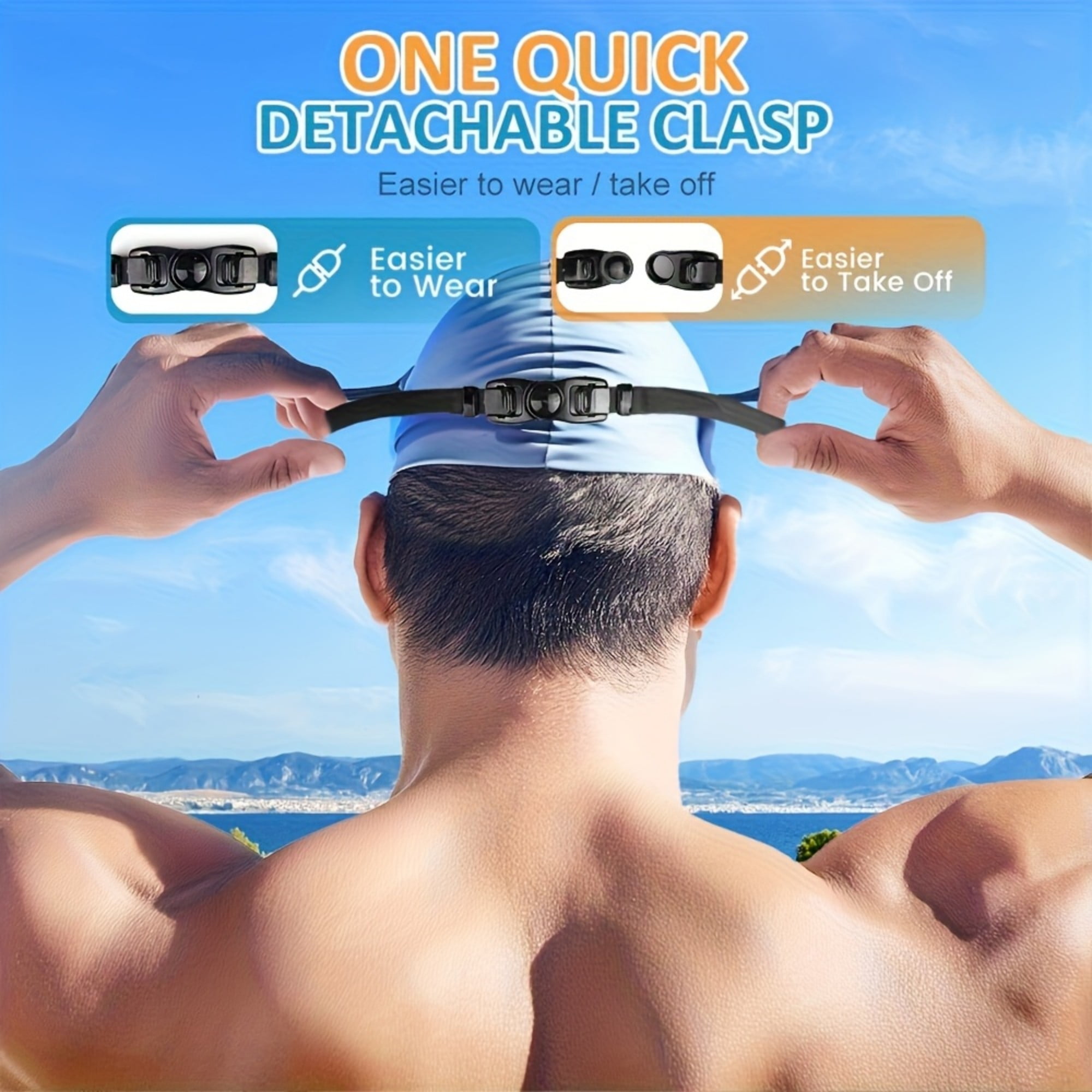 Mapskey Swim Goggles with Anti-Fog Wide Angle Lenses, Leak-Proof Comfort Fit for Adults (Black, One Size) 2rqlq