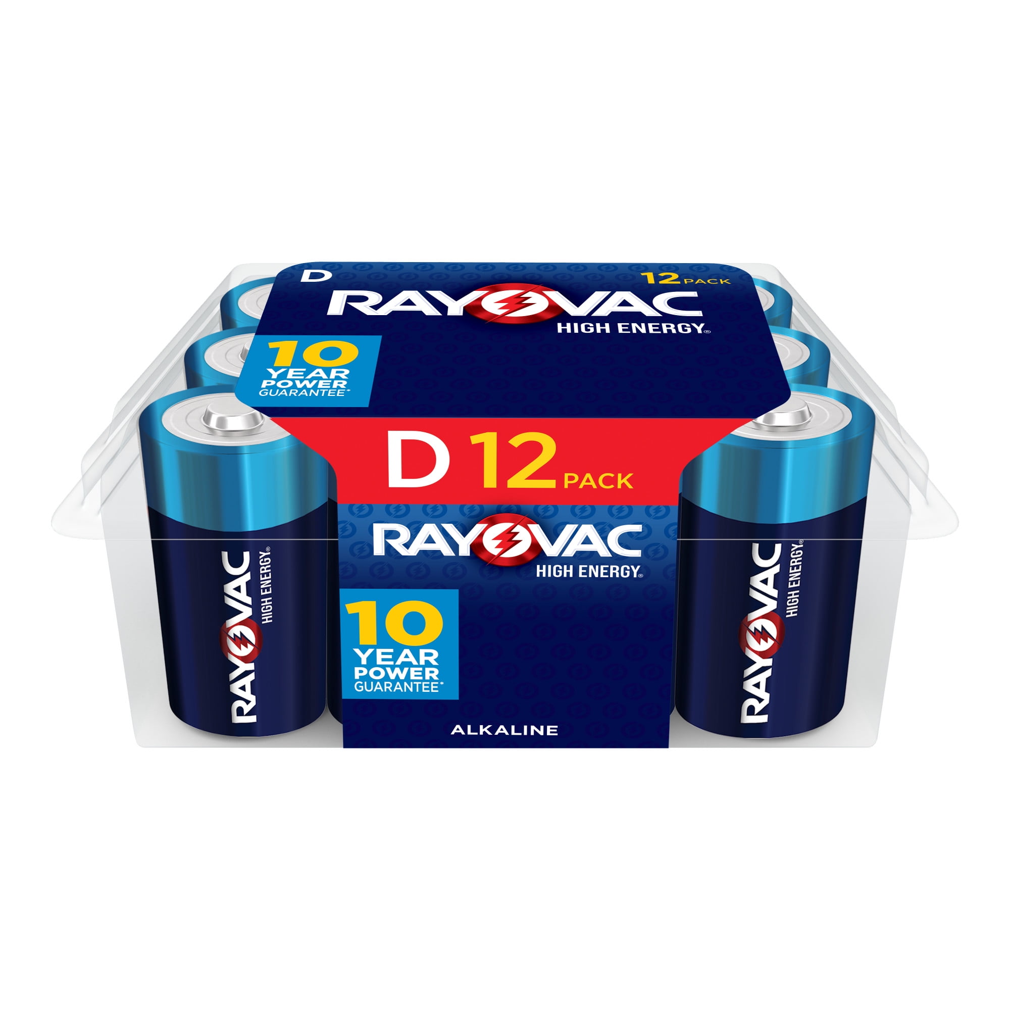 Rayovac High Energy D Alkaline Batteries (Long-Lasting Power, 12 Pack) amv8u