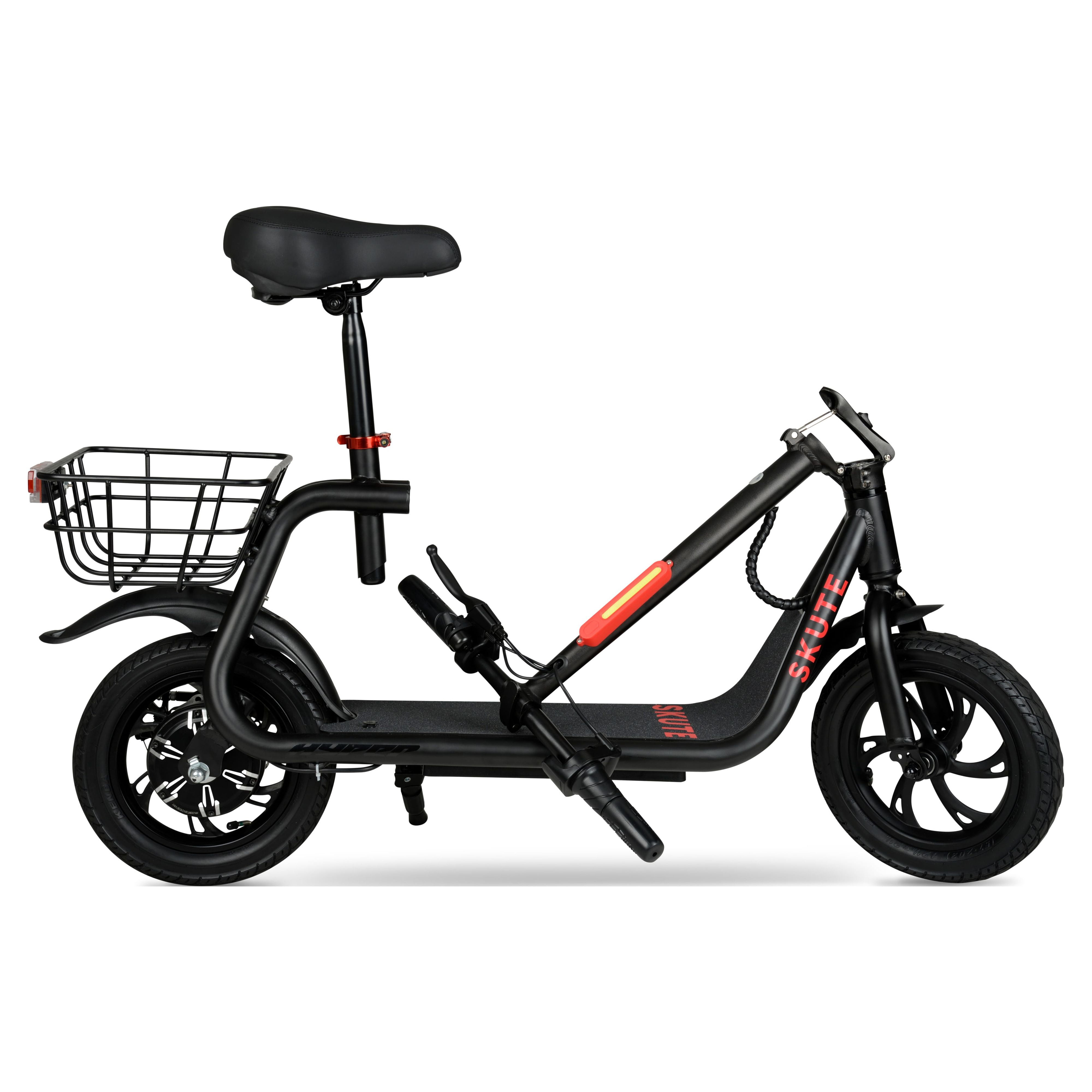 Hyper Toy Company Seated Electric Scooter, 250W Motor, Foldable Design (Black, 15 mph) np27n