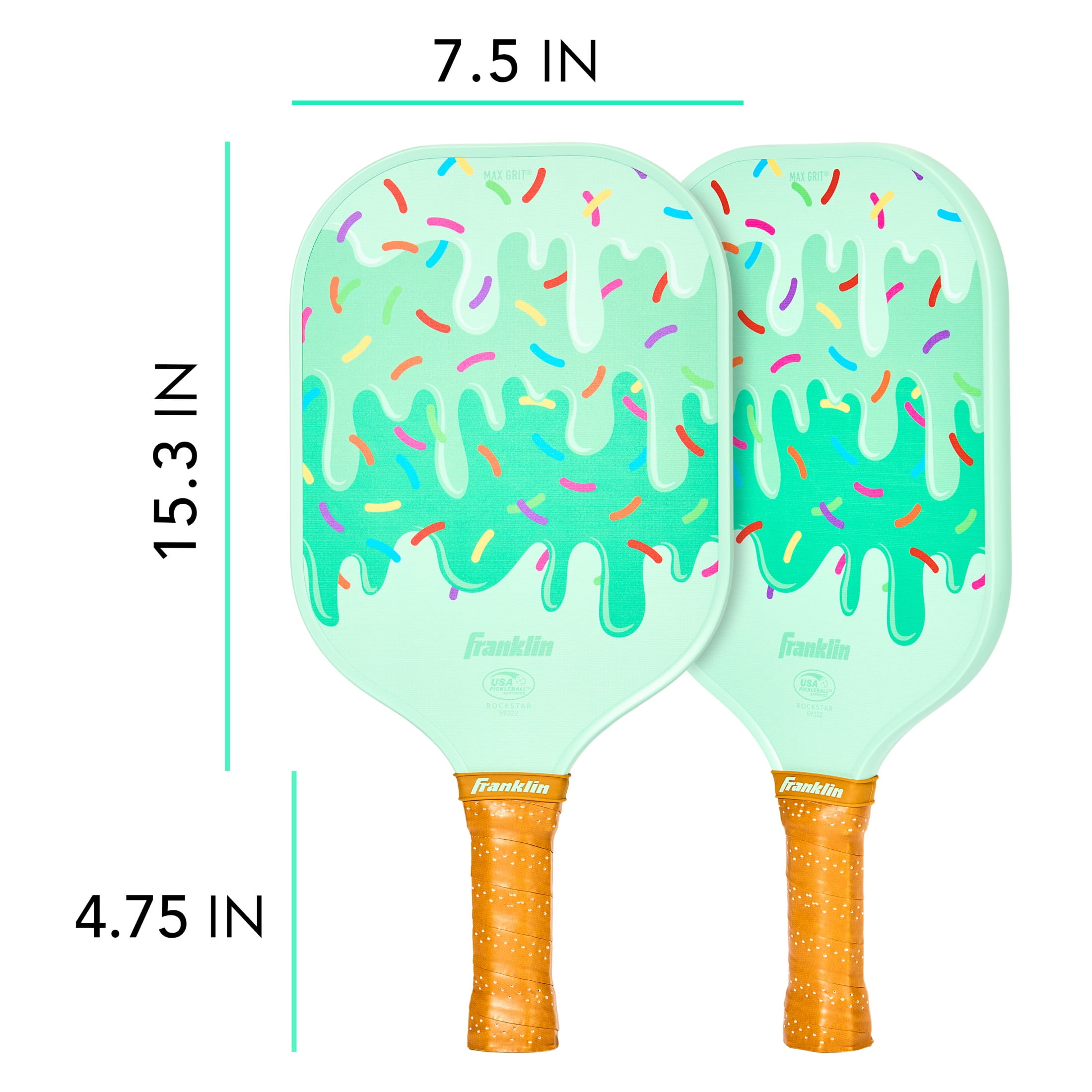 Franklin Sports Youth Pickleball Paddle (White, 15.3 x 7.5 in) 6i0kq
