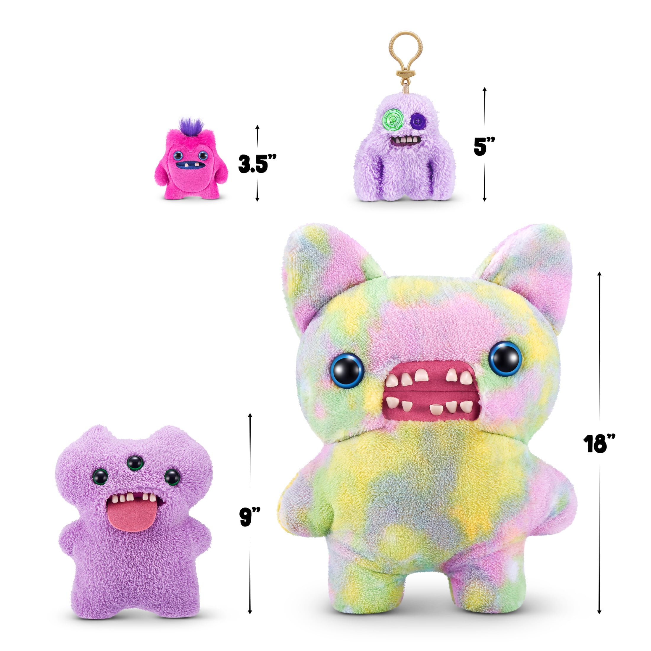 Fuggler Baby Fuggs Series 4 Plush Toy (3 Pack Random Assortment, 3.5 in) amo9p
