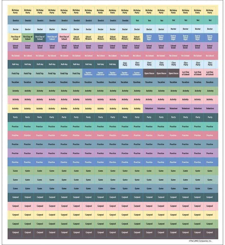 Wells Street by LANG Moms Plan It 2026 Wall Calendar (17-Month, 12 in x 12 in) vmm49