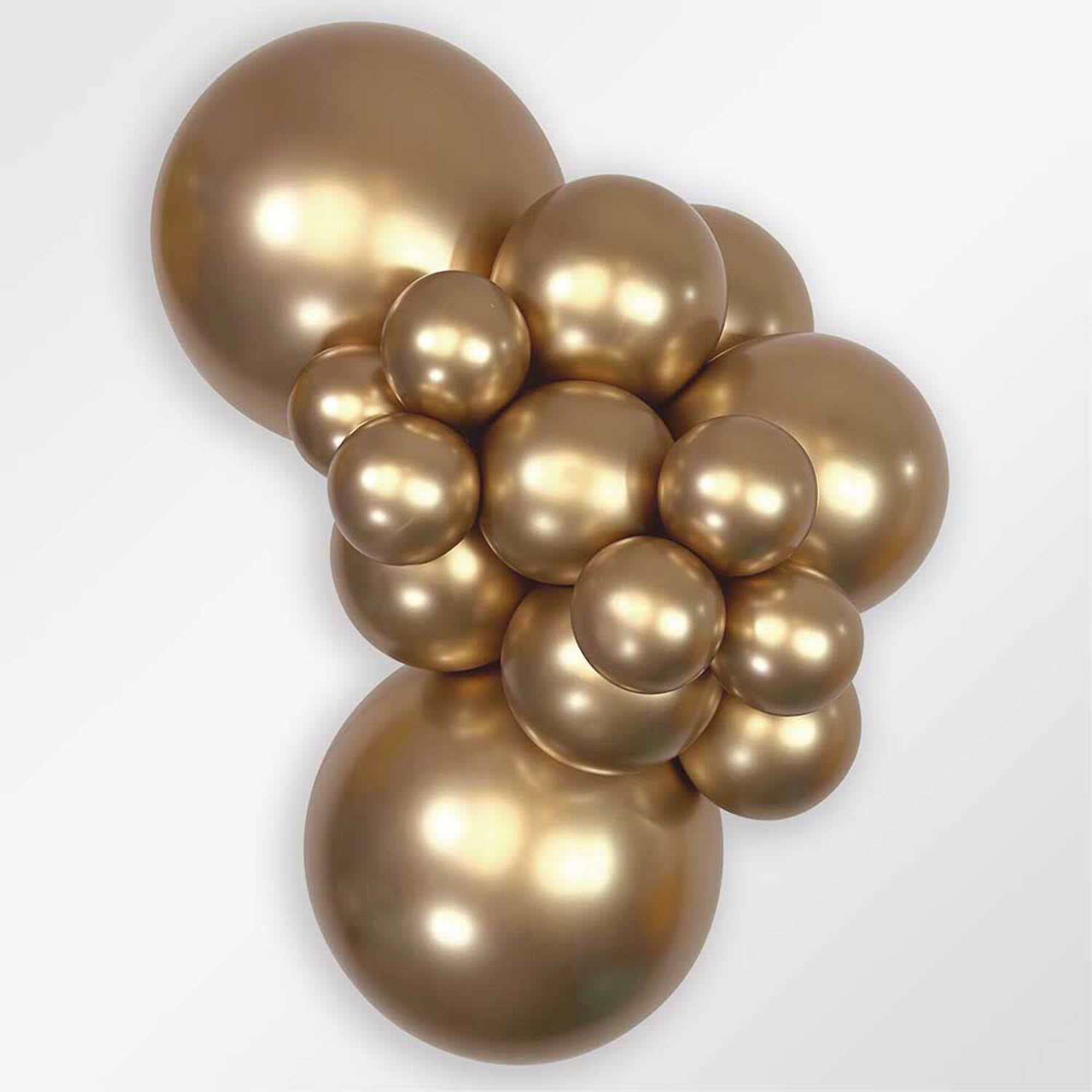 Sempertex Reflex Gold Latex Balloons (Metallic Finish, 18 in, 15 Pack) kvotd - Image 3