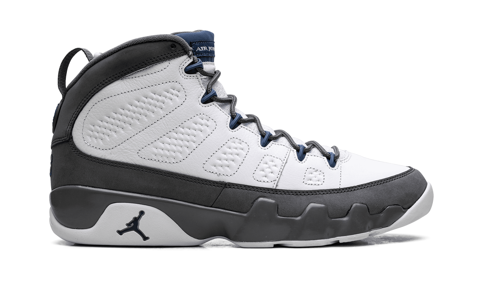 Jordan Air Jordan 9 Retro Basketball Shoes (Flint Grey/French Blue, Men's Size 10) kpimd