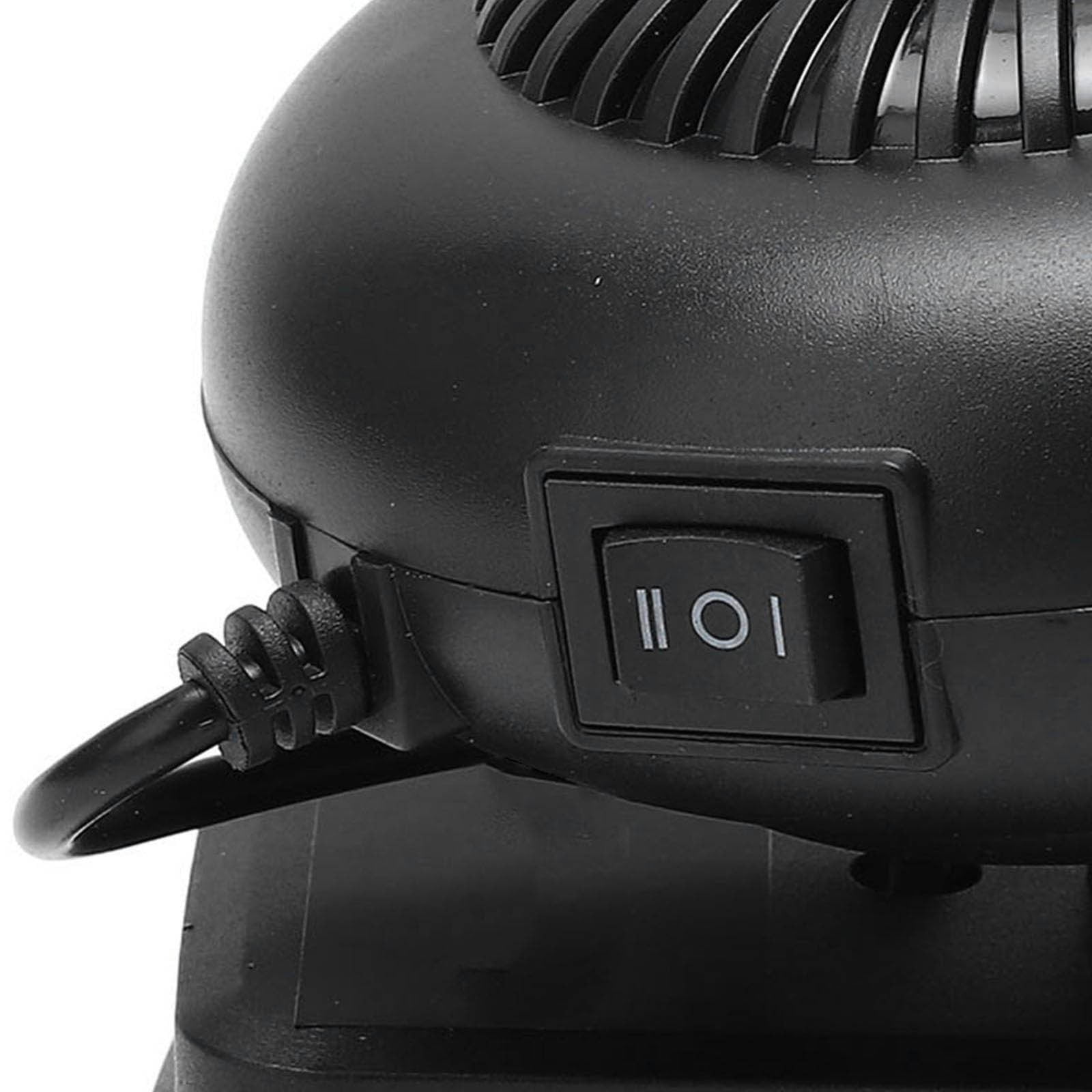 Exhoden Portable Electric Space Heater for Car and Camping (Black, 1 Pack) 5016q