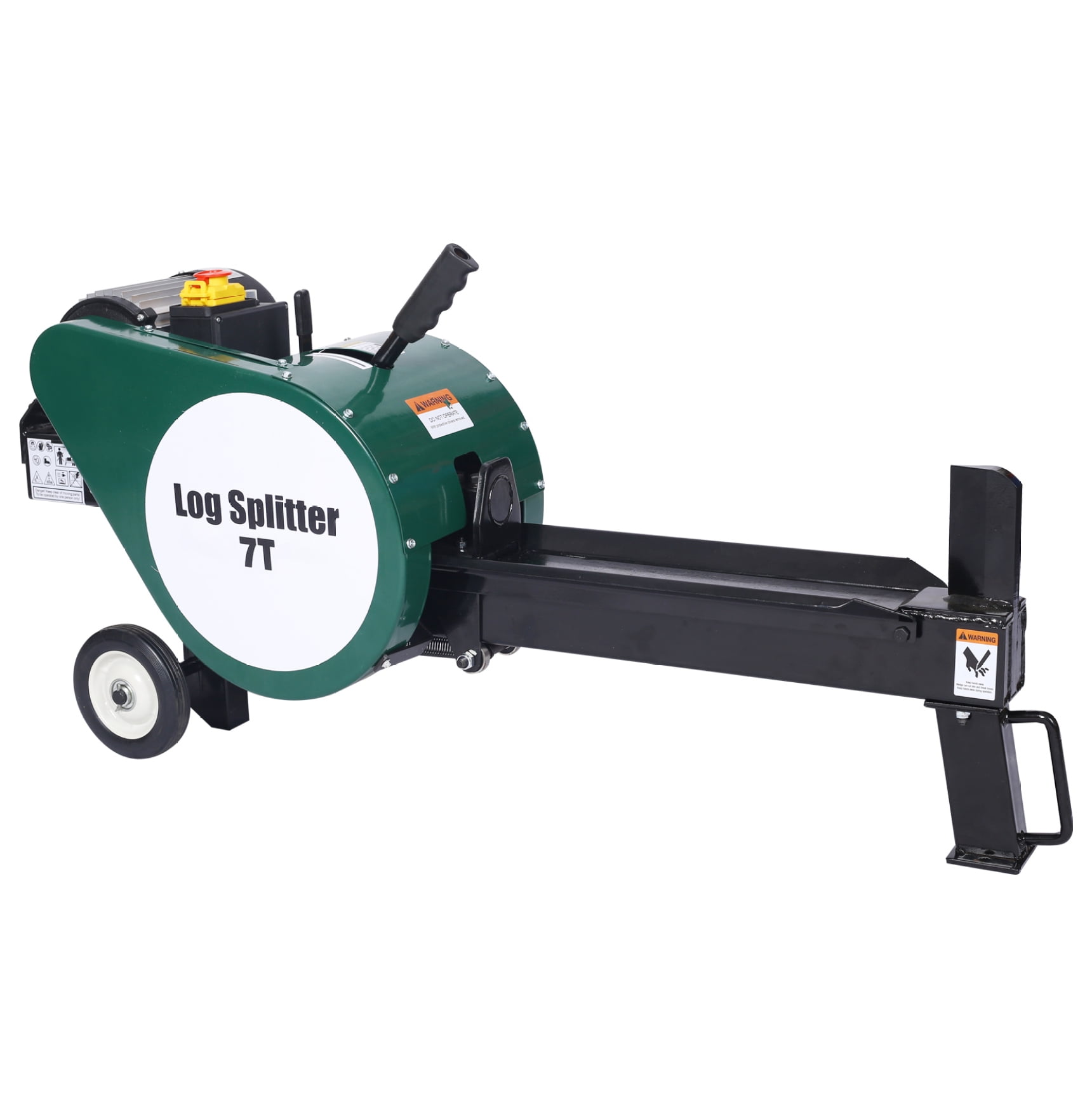 WALDSDWAL Electric Log Splitter 7 Ton Kinetic Wood Splitter (Silver, 18 in) h6vng