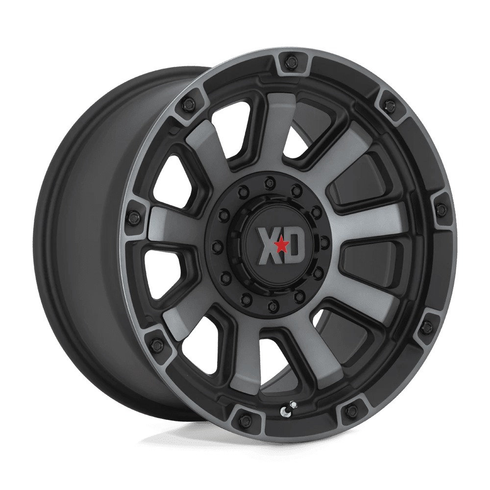 XD XD852 Gauntlet Aluminum Wheel (Satin Black with Gray Tint, 20x9 in) wch44