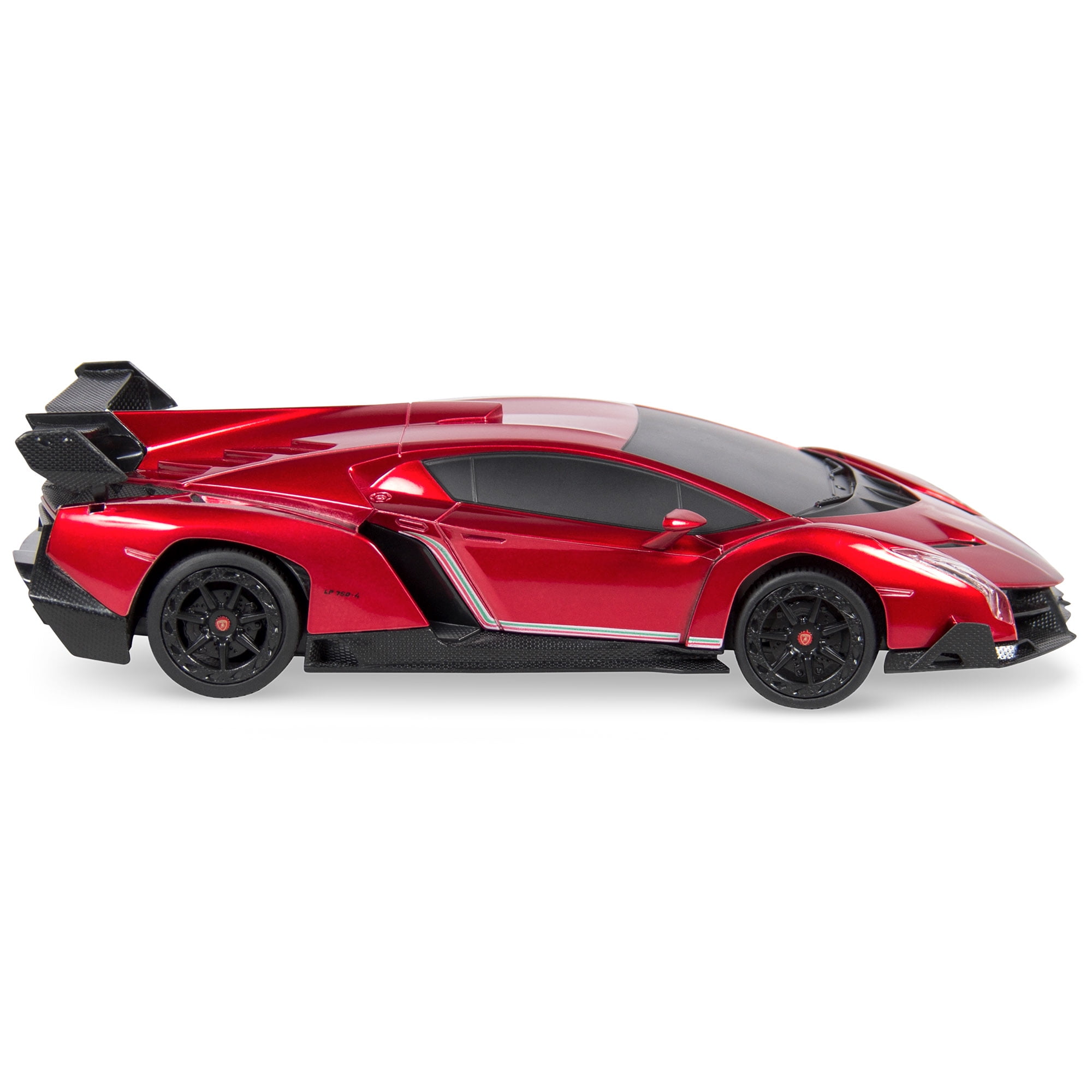 Best Choice Products 1/24 Scale RC Lamborghini Veneno Sport Racing Car (Red, 8 in x 3.25 in x 2 in) f83ij