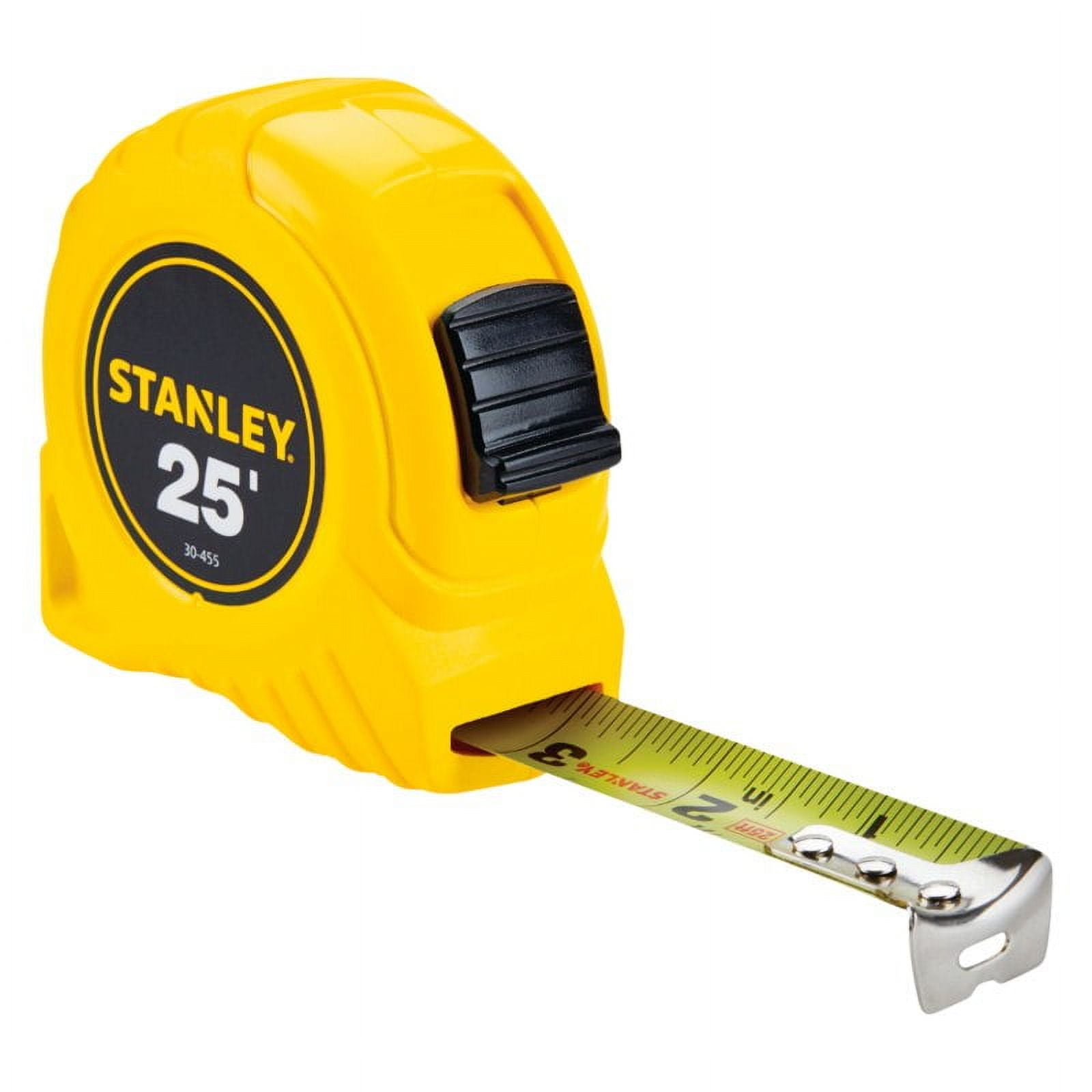 Bostitch Power Return Tape Measure, Heavy-Duty Impact Resistant Case, Professional Grade (Yellow, 1 in x 25 ft) 4jiqe