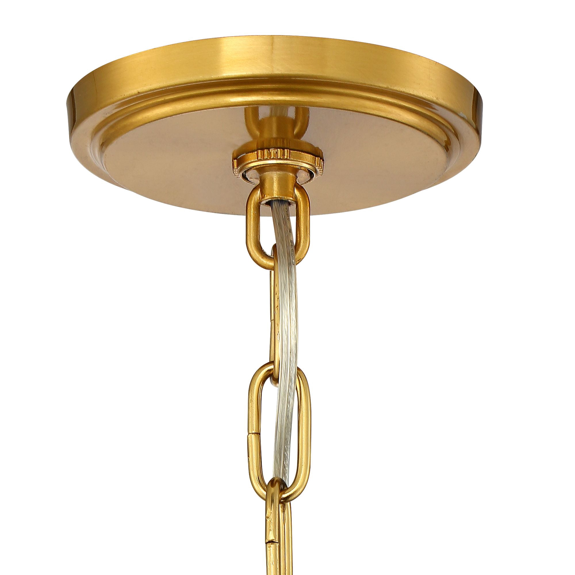 Stiffel Wagon Wheel Chandelier 6-Light Farmhouse Rustic Lighting Fixture (Antique Brass, 28 in) nju8b
