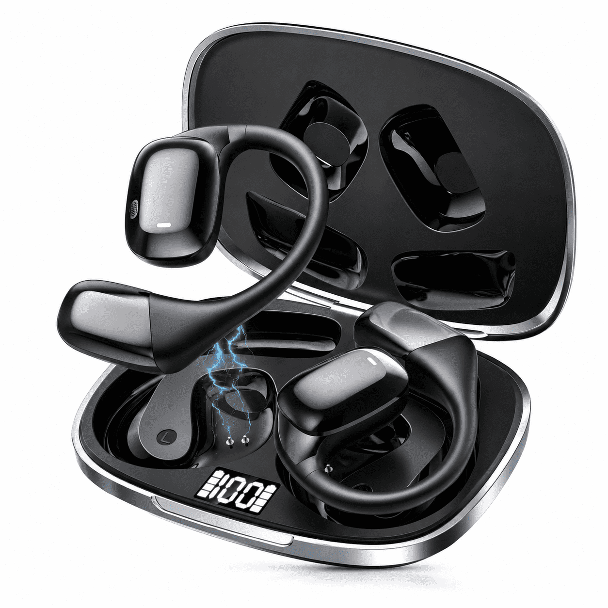 ITISSOFT AI Translation Earbuds, Real-Time 144-Language Wireless Bluetooth Translator for Travel & Business (Black, 1 Pair) 72gmb