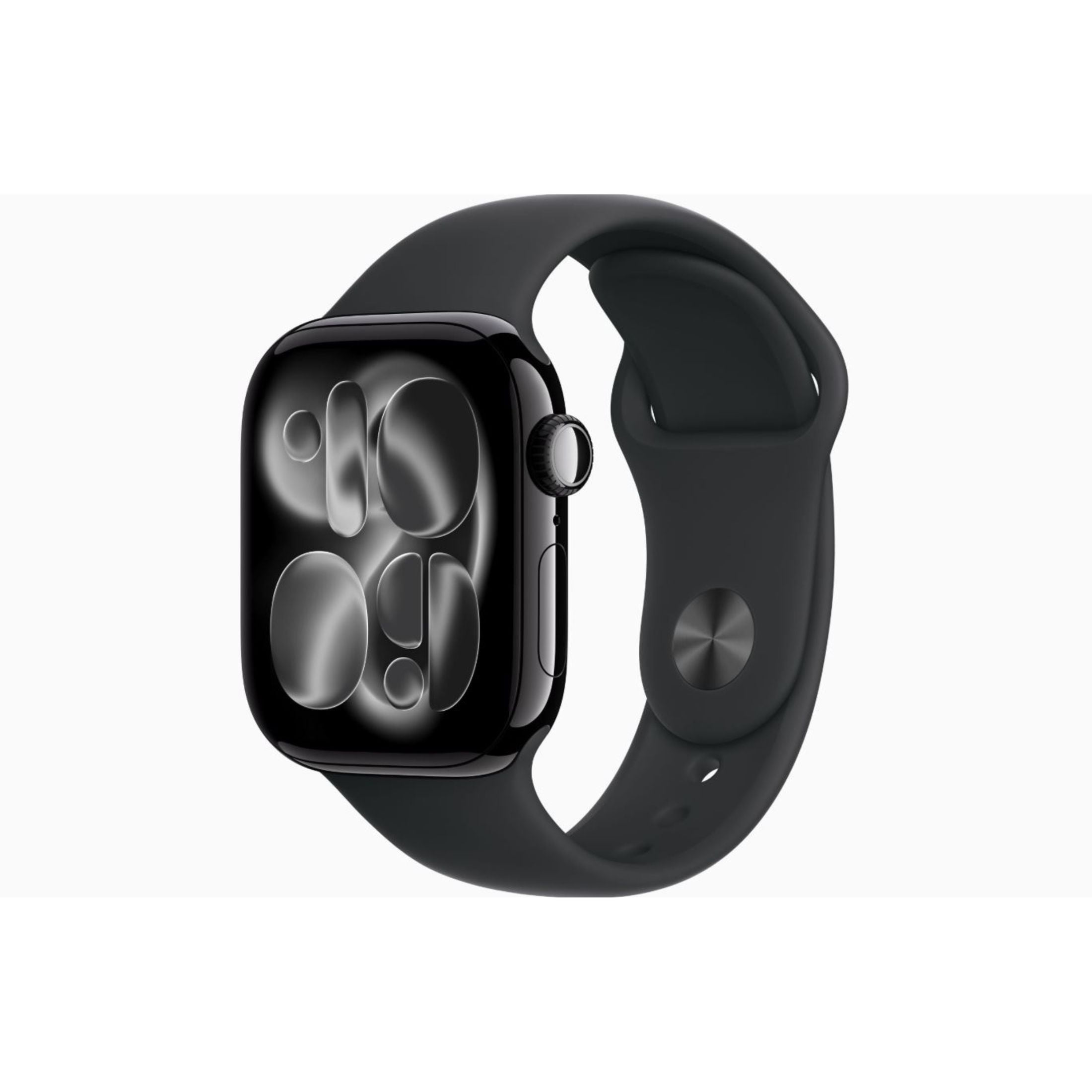 Apple Watch Series 11 GPS + Cellular Smartwatch (Jet Black Aluminum Case, Black Sport Band, 46 in) nitgk