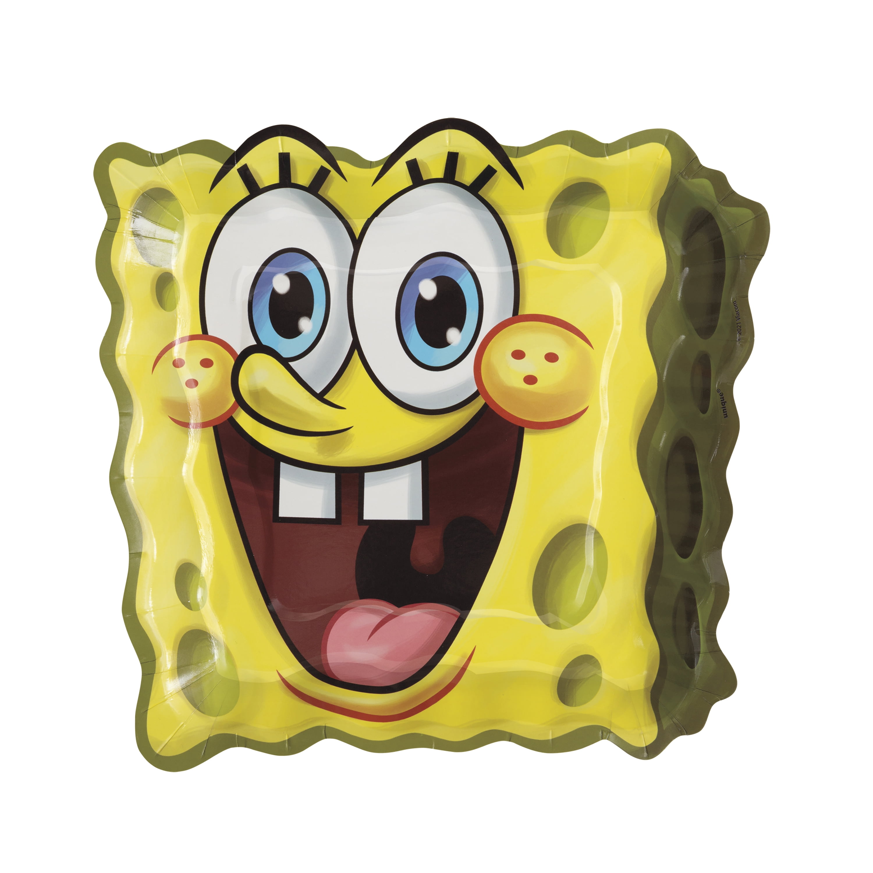 SpongeBob SquarePants Birthday Party Paper Dinner Plates (Multicolor, 9 in, 8 ct) w9nxq