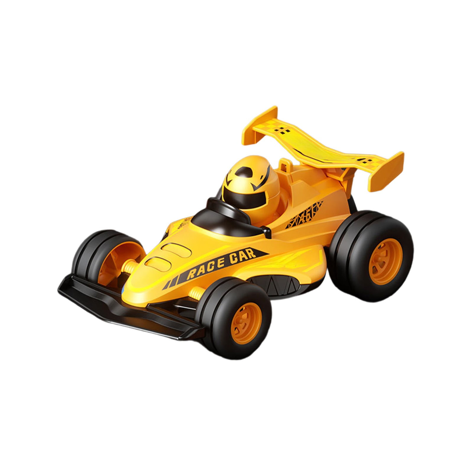 ToysYGift Pull Back Race Car Toy, Friction Powered Vehicle for Kids (Yellow, 4.33 in x 3.07 in) y8zn5